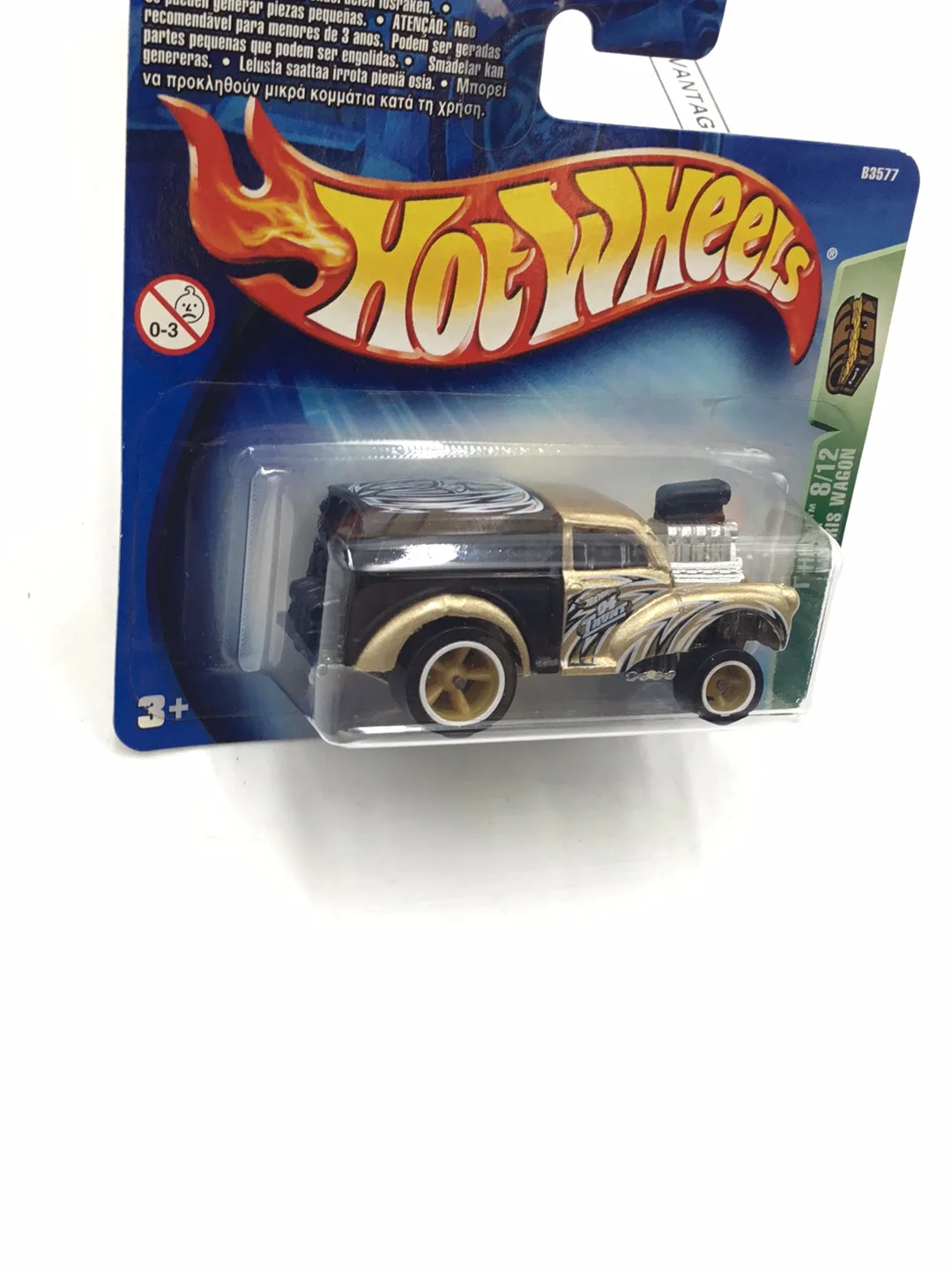 2004 Hot Wheels Treasure Hunt #108 Morris Wagon Short Card with protector - Image 3