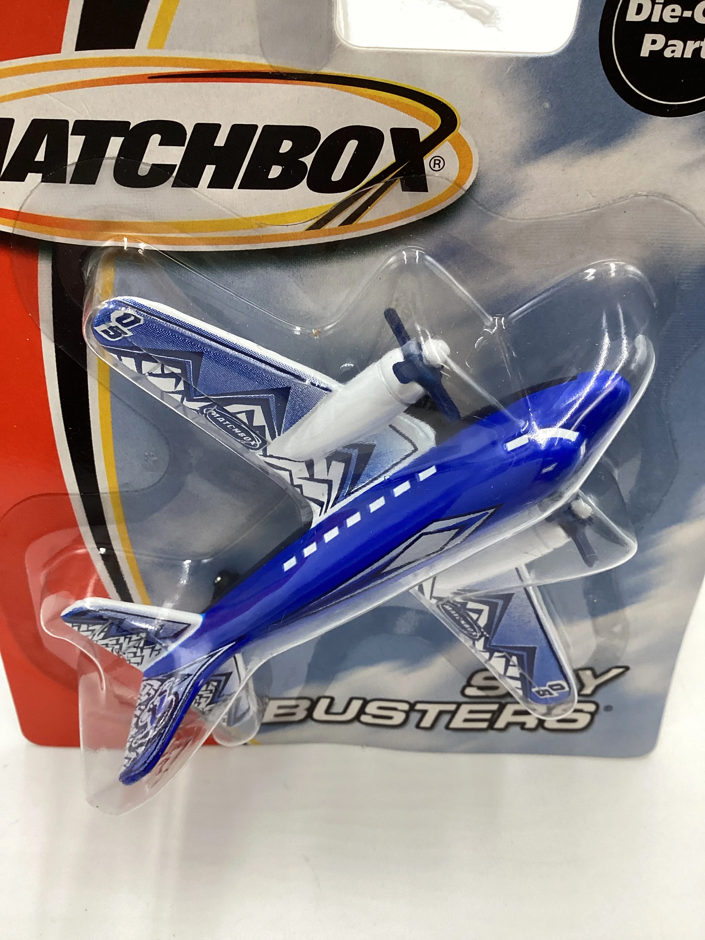 2004 Matchbox Skybusters 68982 Airliner Blue 114D - Image 3