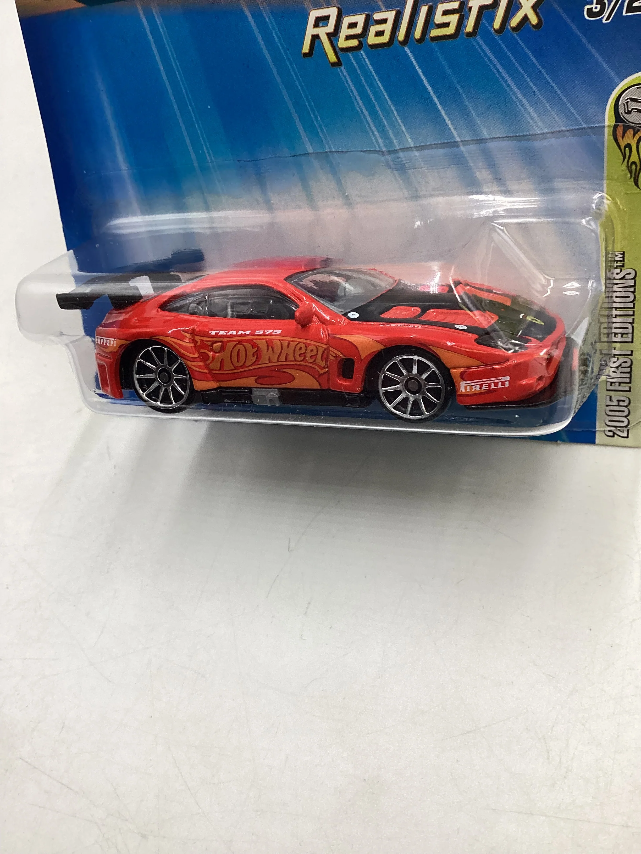2005 Hot Wheels #003 Ferrari 575 GTC Red (SR) - Image 4