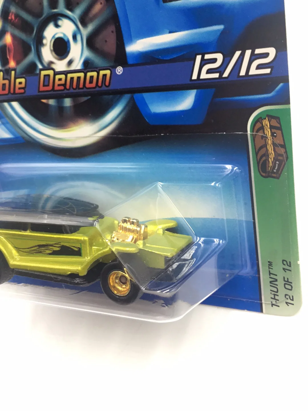 2005 Hot Wheels #132 Treasure Hunt #12 Double Demon real riders 273C - Image 4