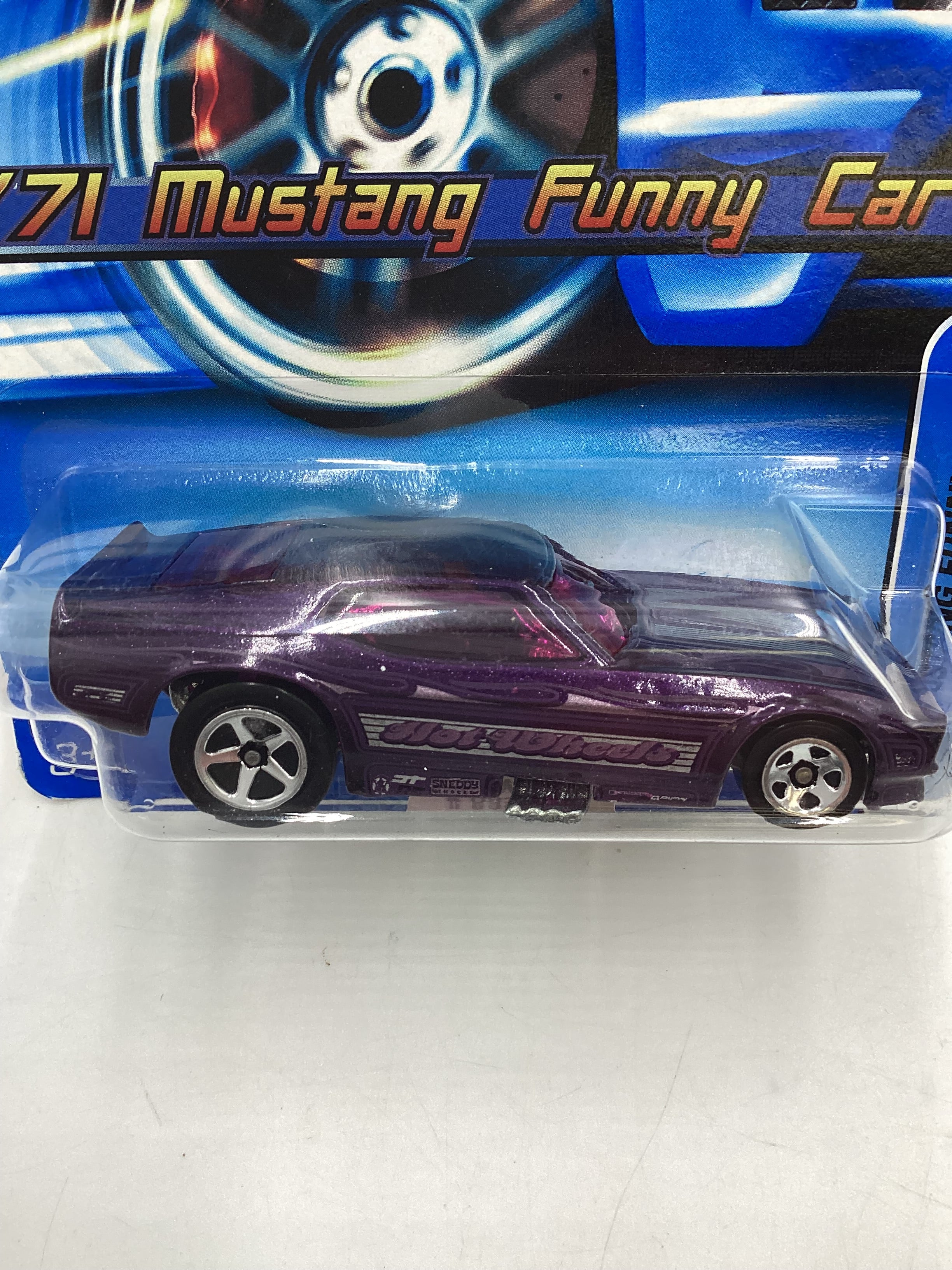 2005 Hot Wheels #182 71 Mustang Funny Car Purple 25A - Image 3