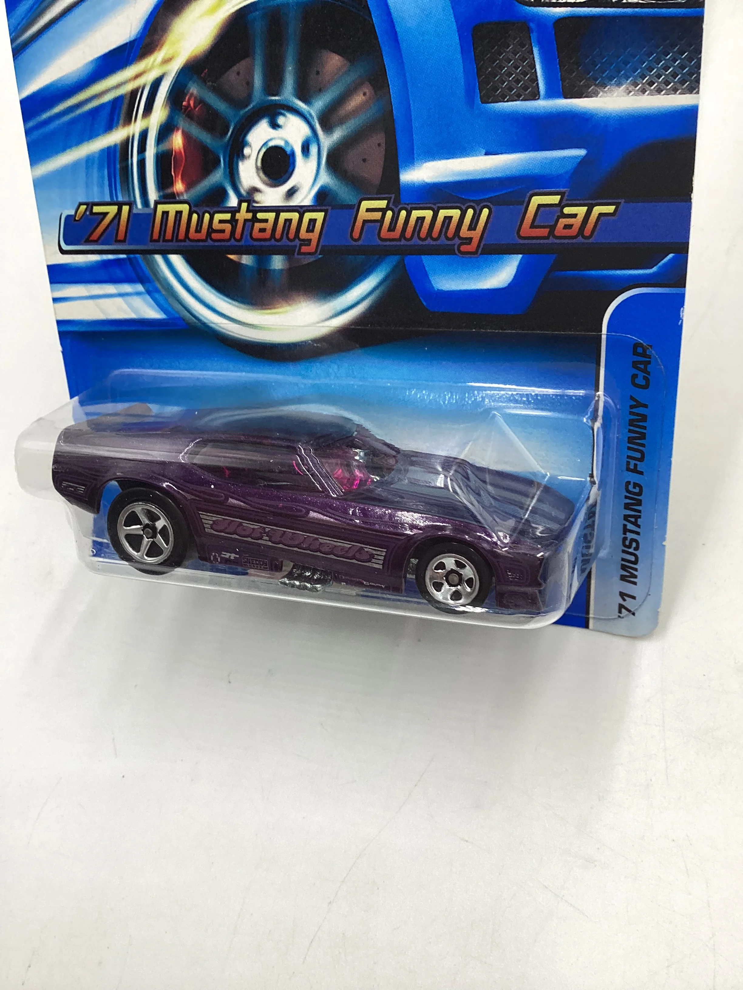 2005 Hot Wheels #182 71 Mustang Funny Car Purple 25A - Image 4