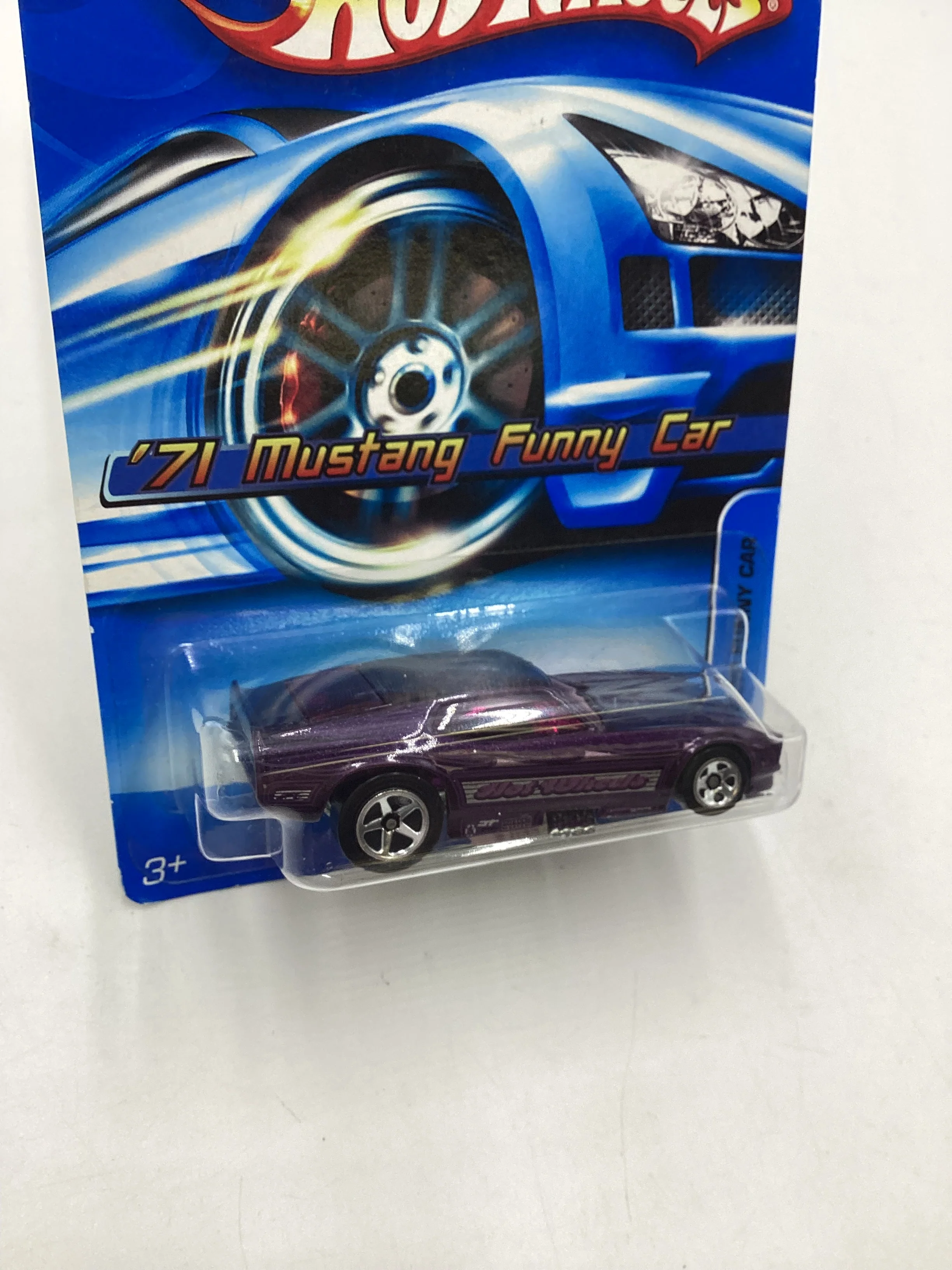 2005 Hot Wheels #182 71 Mustang Funny Car Purple 25A - Image 5