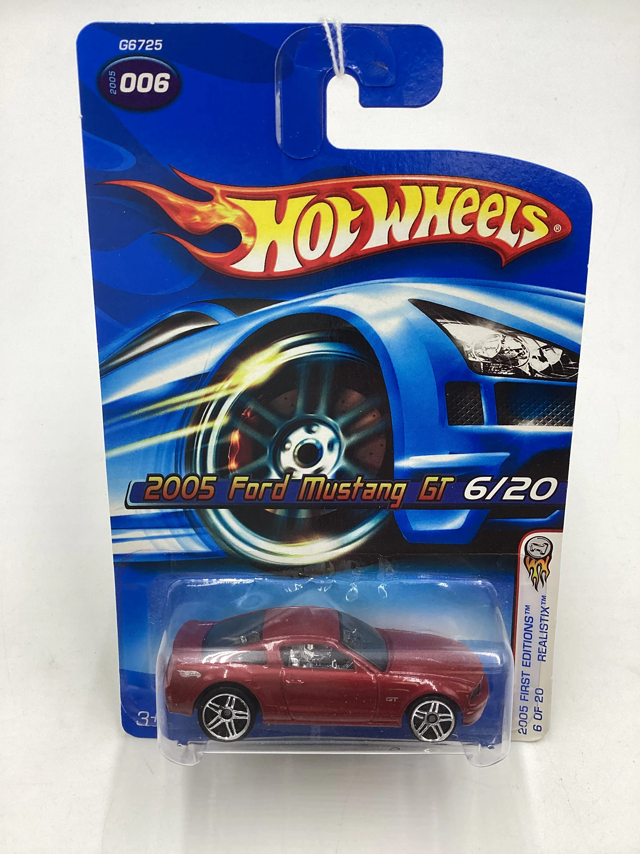 2005 Hot Wheels First Editions #006 Ford Mustang GT Red 22C - Image 2