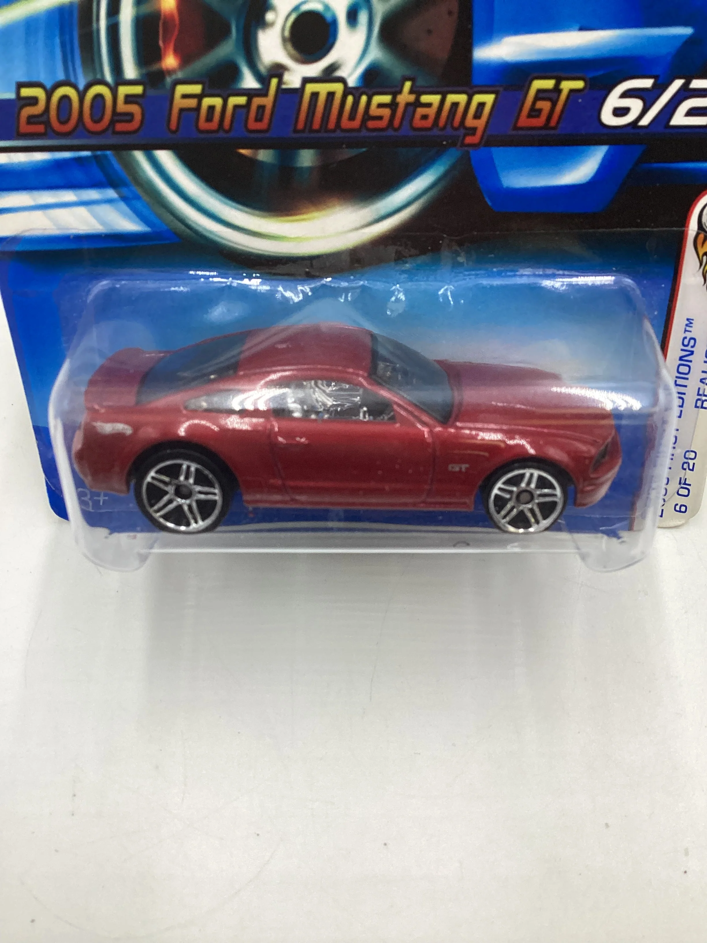2005 Hot Wheels First Editions #006 Ford Mustang GT Red 22C - Image 3