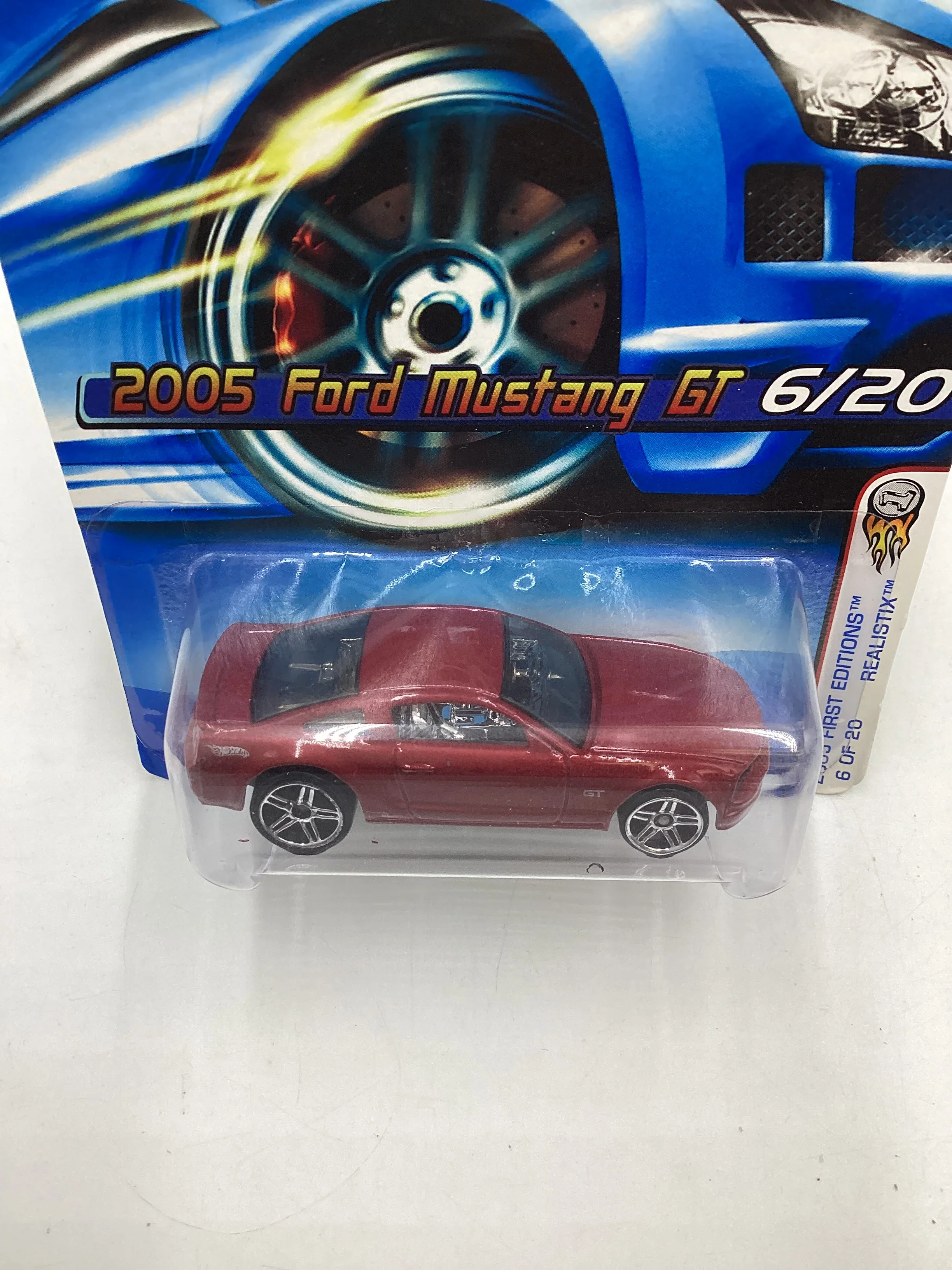 2005 Hot Wheels First Editions #006 Ford Mustang GT Red 22C - Image 6