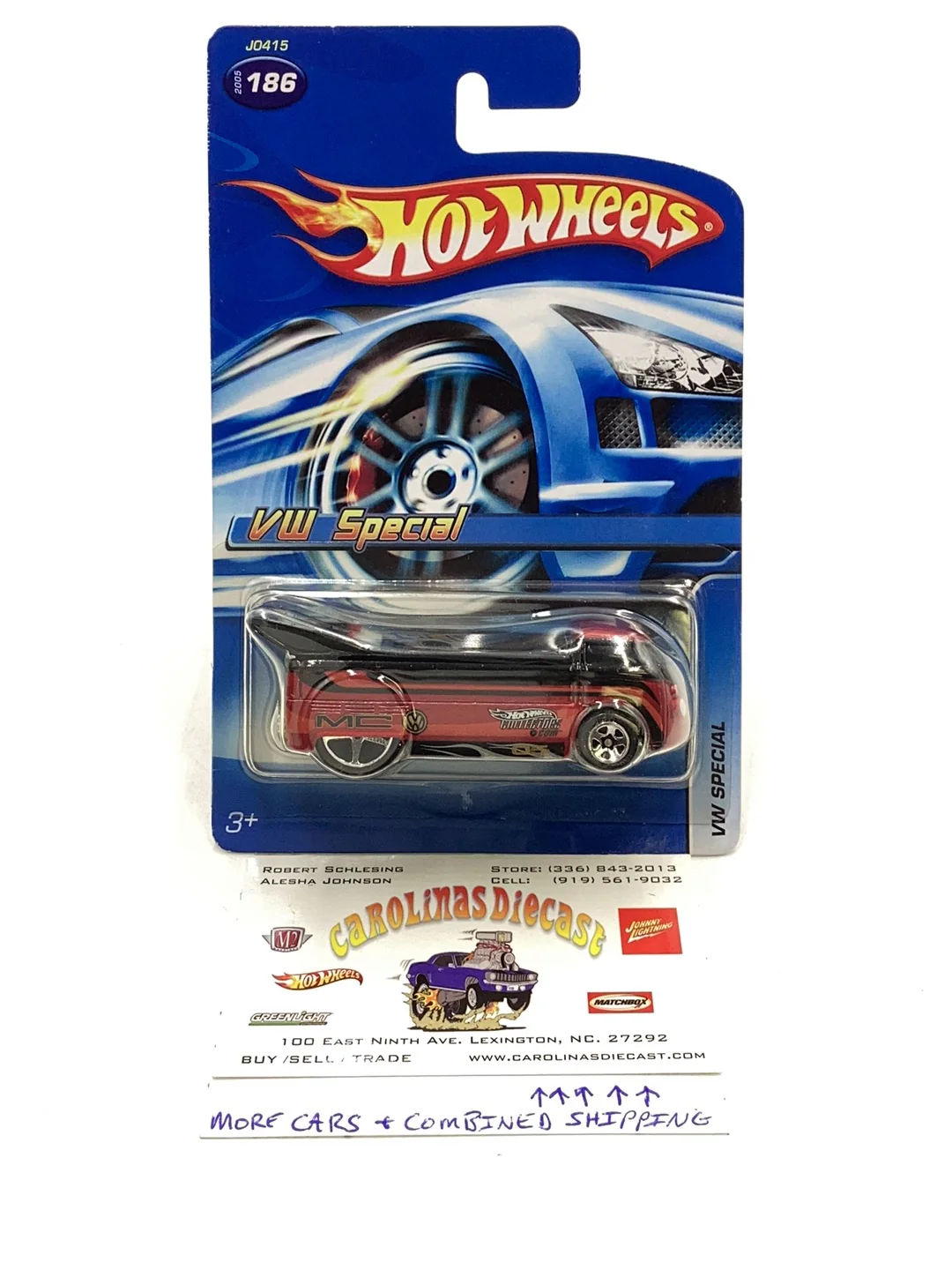 2005 Hot Wheels VW Special #186 with protector