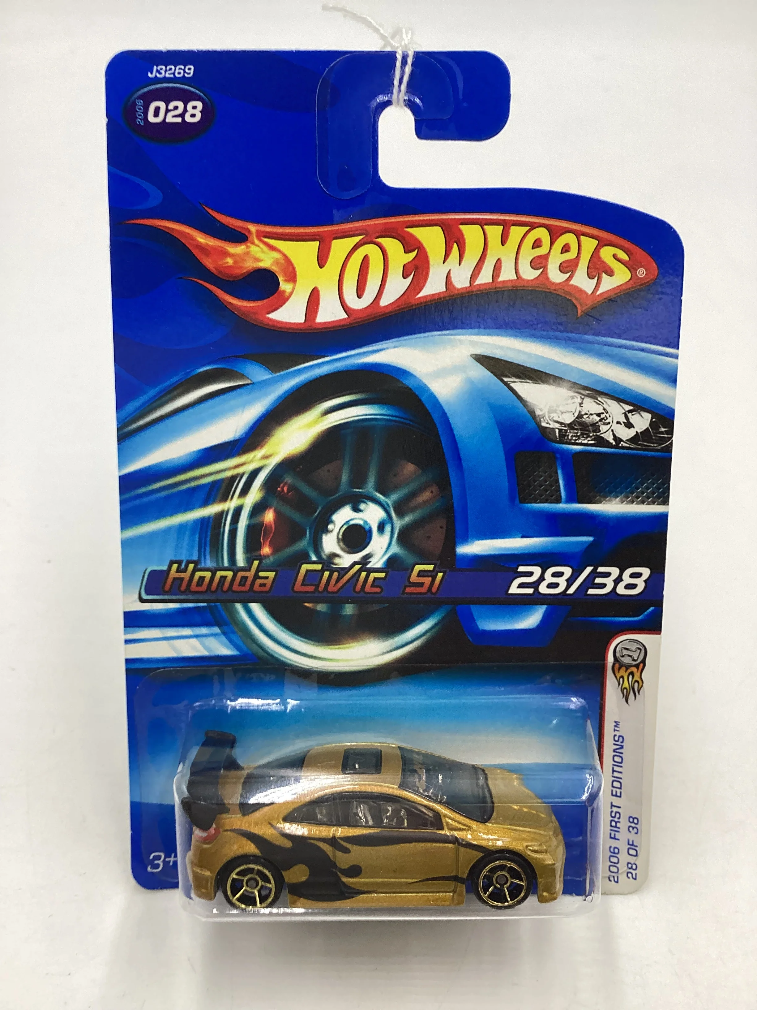 2006 Hot wheels #028 Gold Honda Civic Si 78A - Image 2