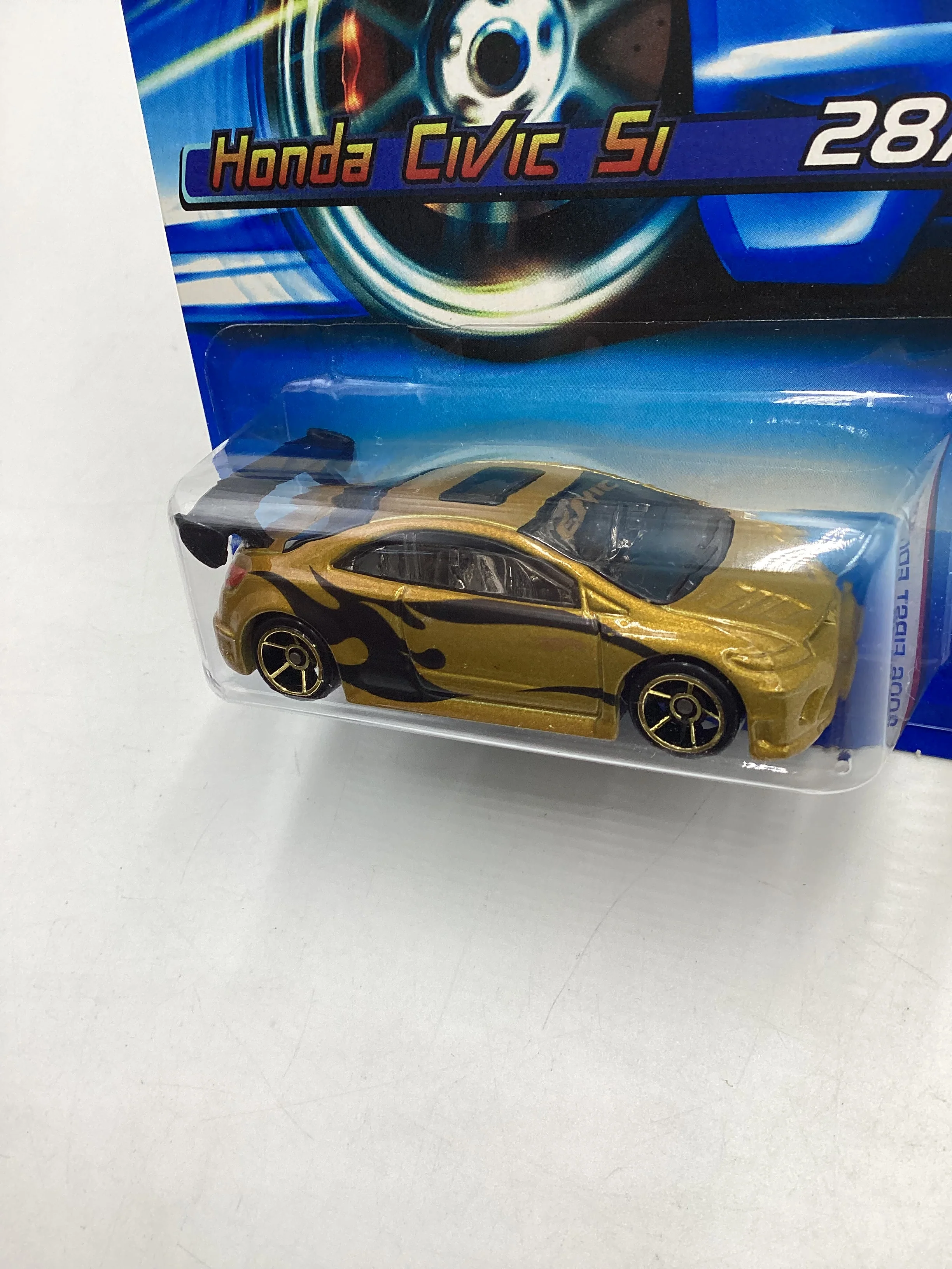 2006 Hot wheels #028 Gold Honda Civic Si 78A - Image 4