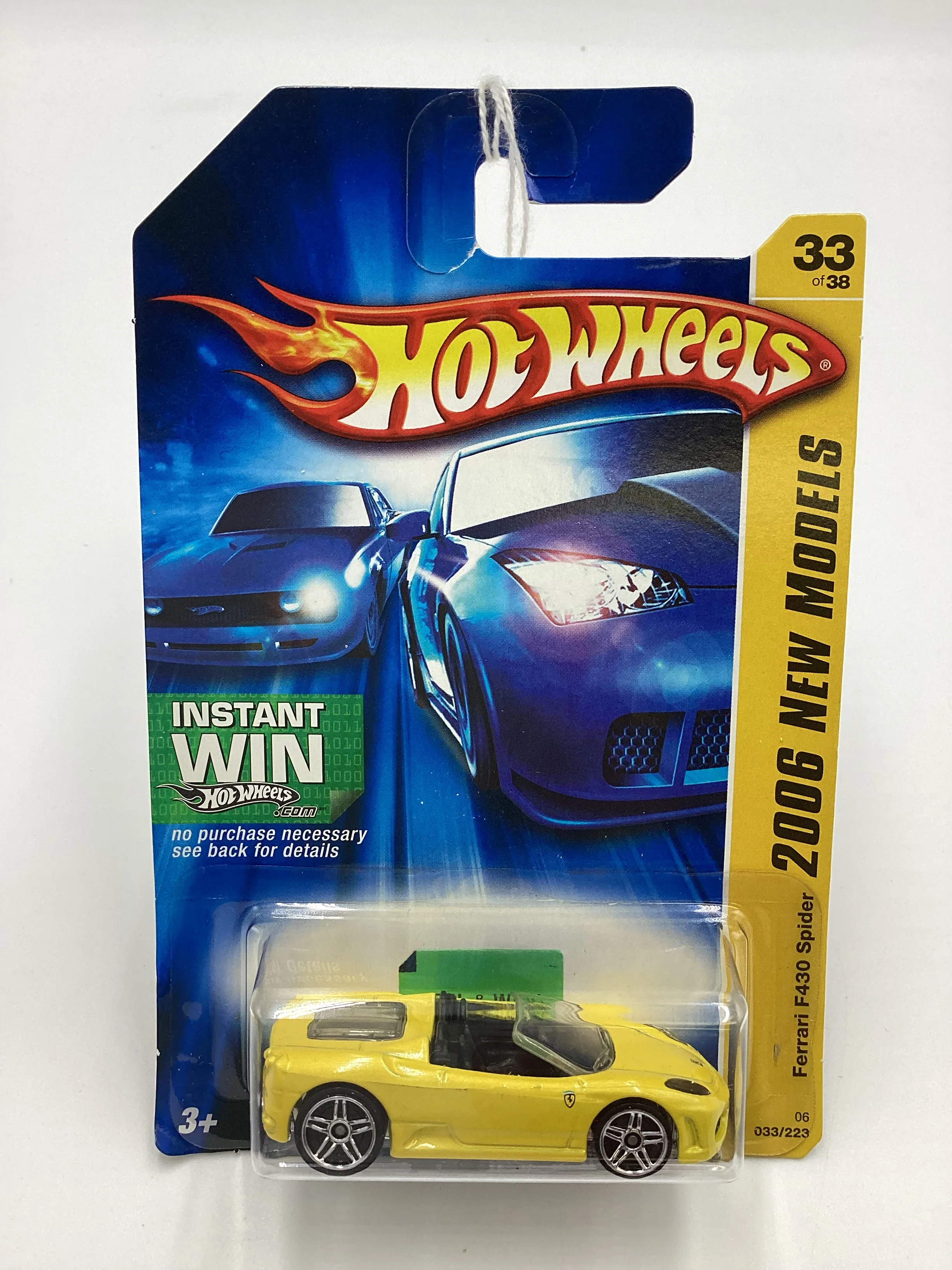 2006 Hot Wheels #033 Ferrari F430 Spider Yellow SR - Image 2