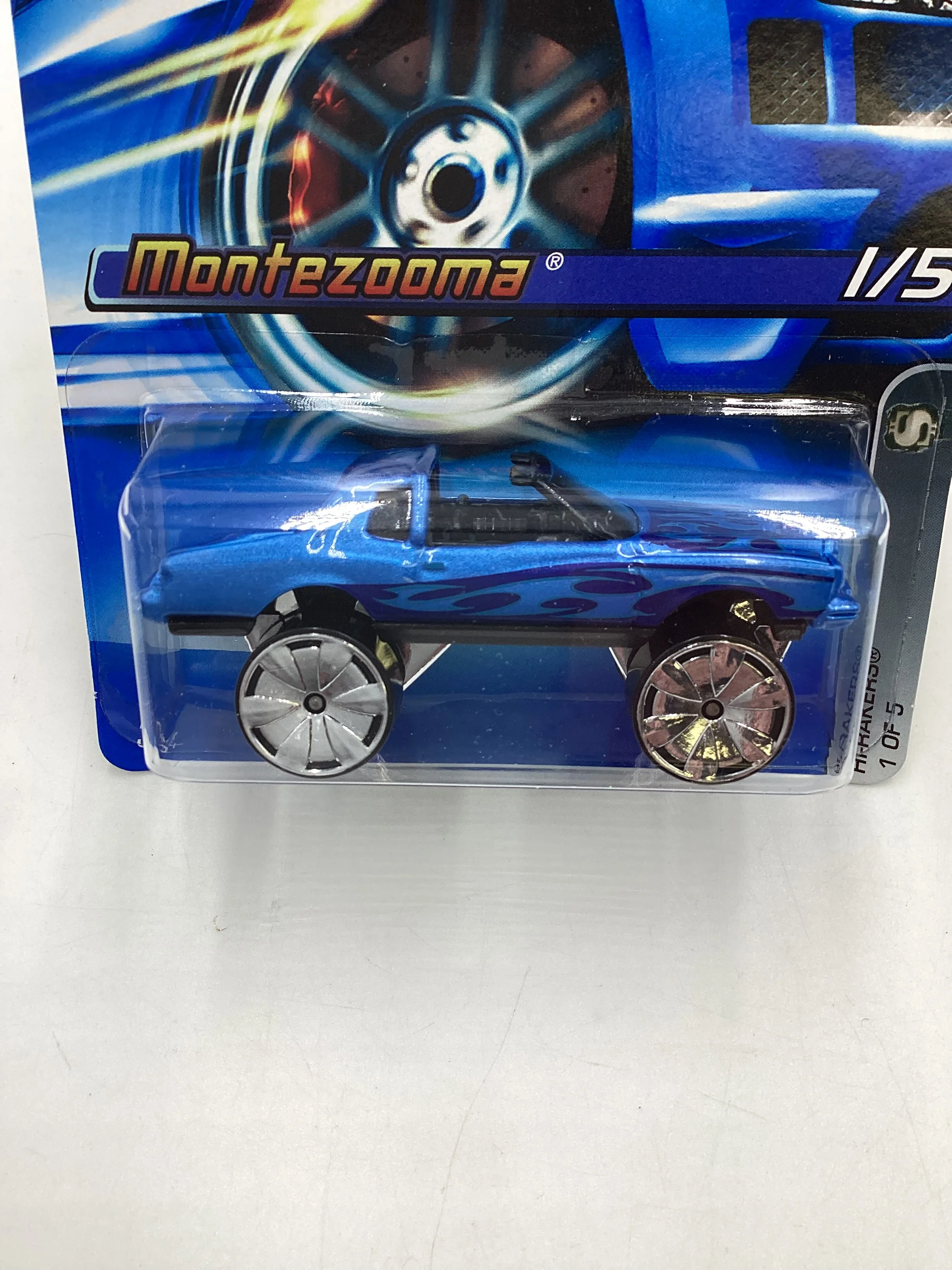 2006 Hot Wheels #101 Hi Rakers Montezooma Blue 16H - Image 3