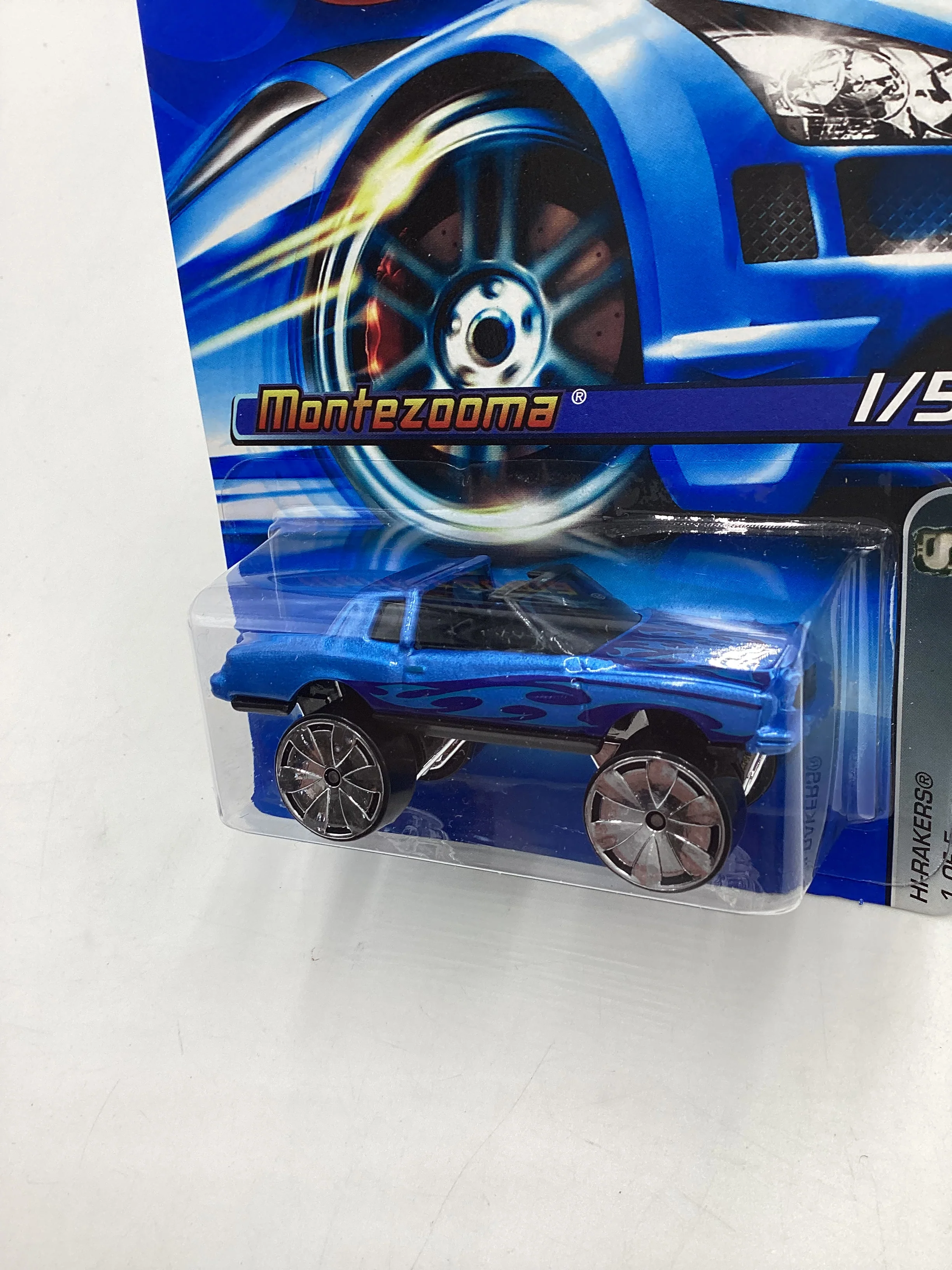 2006 Hot Wheels #101 Hi Rakers Montezooma Blue 16H - Image 4