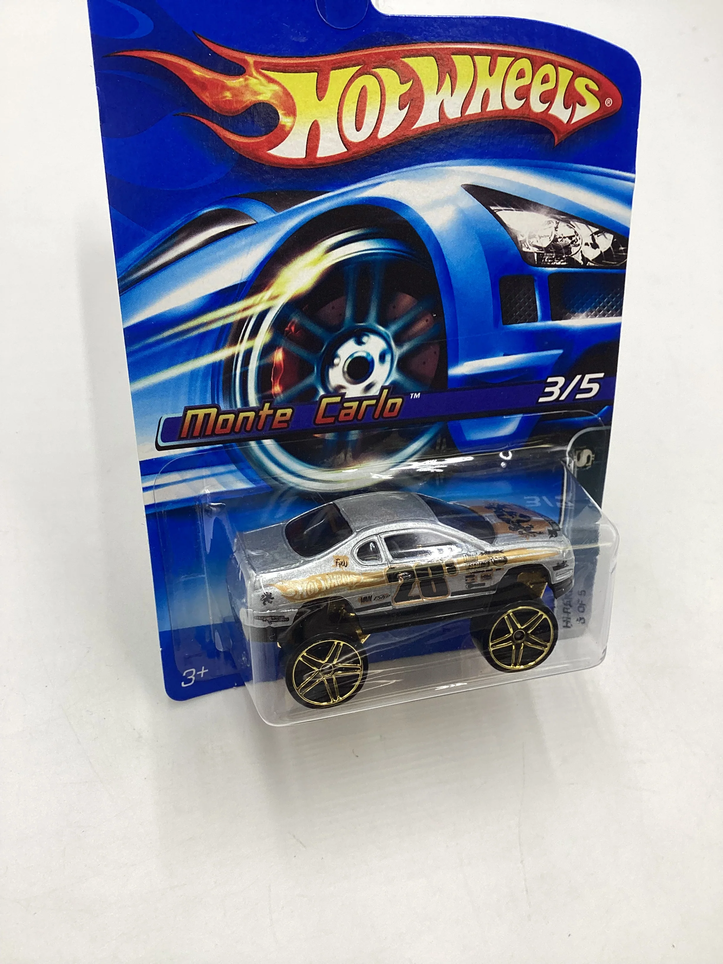 2006 Hot Wheels #103 Hi Rakers Monte Carlo Silver 18E - Image 5