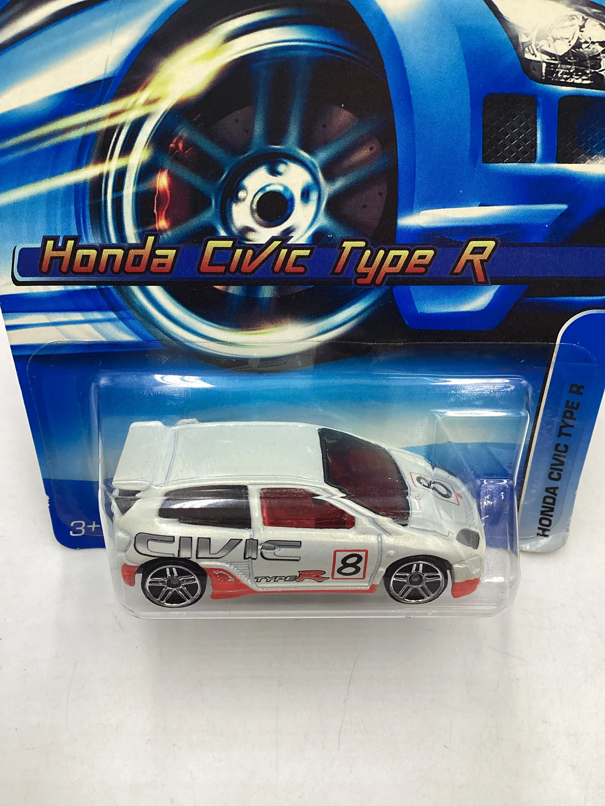 2006 Hot wheels #133 White Honda Civic Type R 78A - Image 6