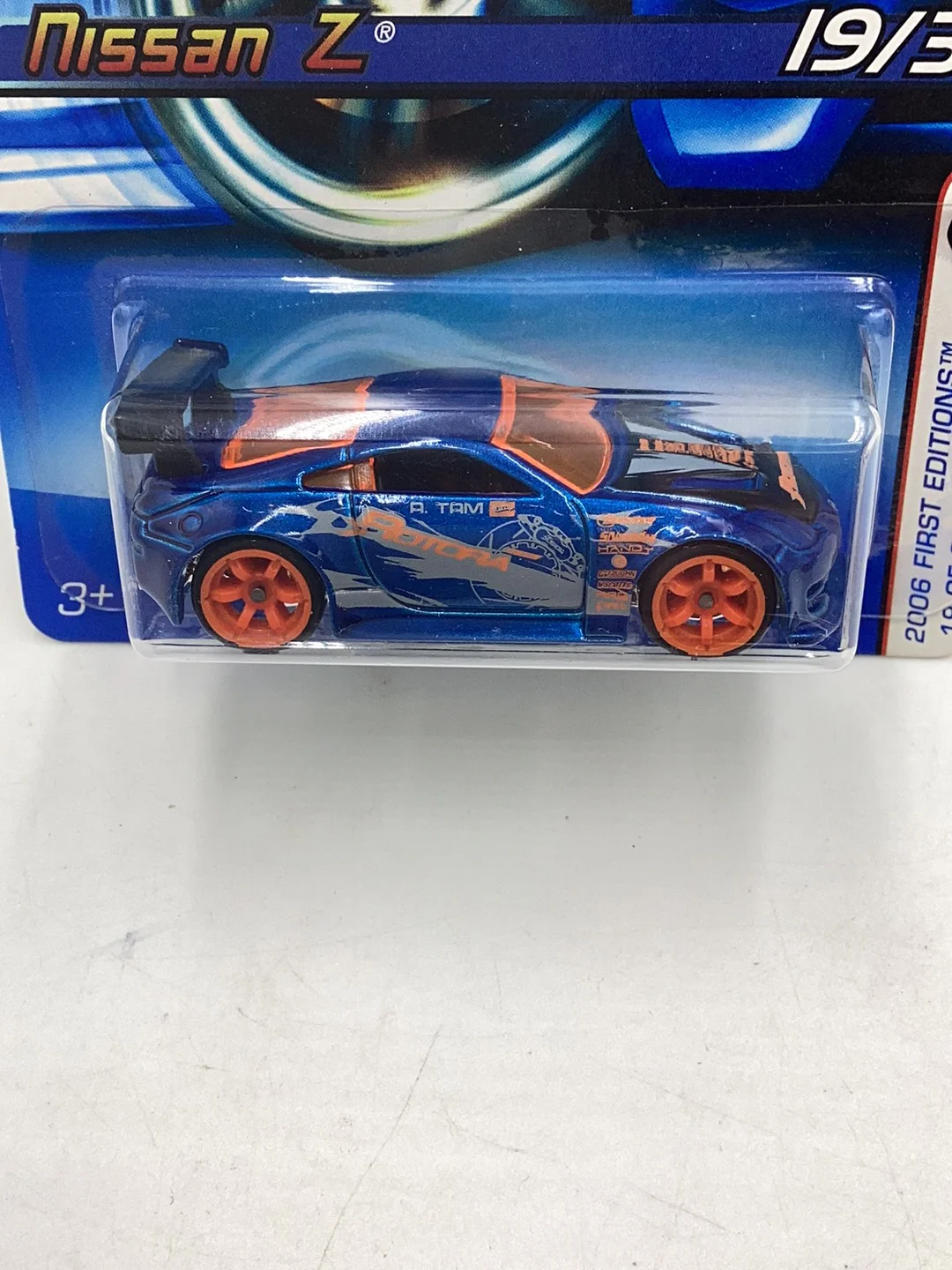 2006 Hot Wheels #19 Nissan Z Blue First edition 79B - Image 3