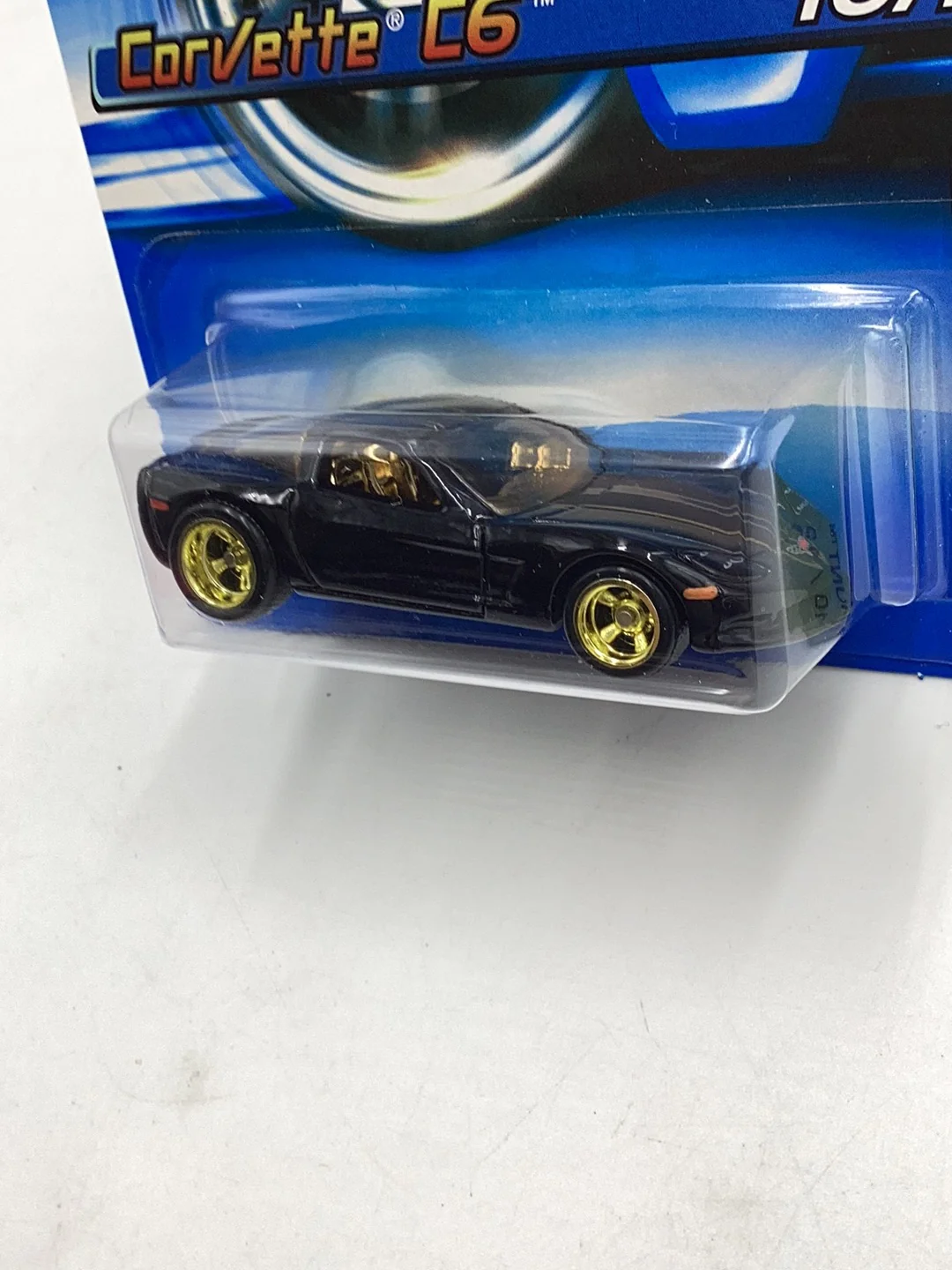 2006 Hot Wheels #48 Treasure Hunt Corvette C6 W/protector 66D - Image 4
