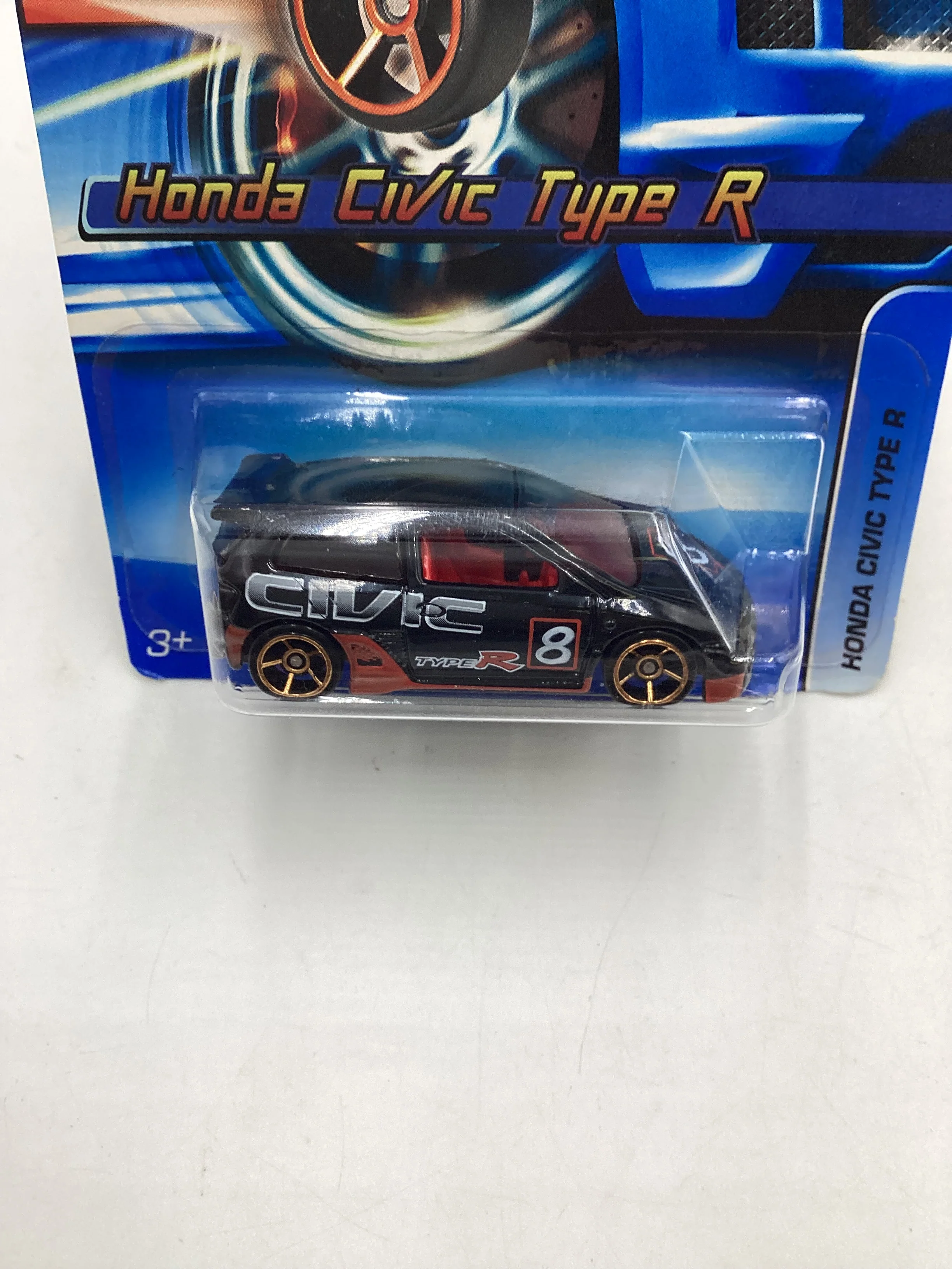 2006 Hot wheels Faster Than Ever #133 Honda Civic Type R Black 78A - Image 3