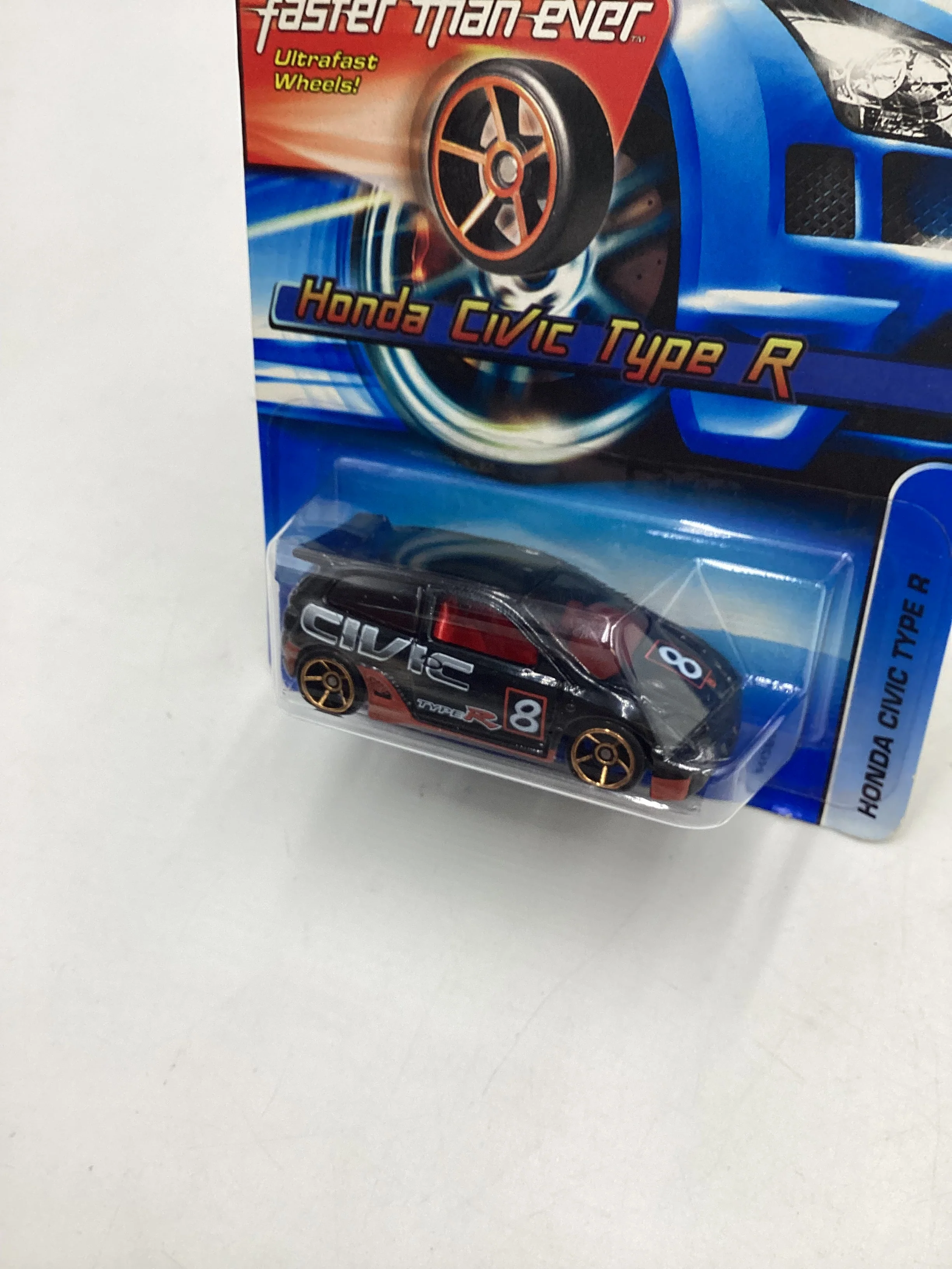 2006 Hot wheels Faster Than Ever #133 Honda Civic Type R Black 78A - Image 4