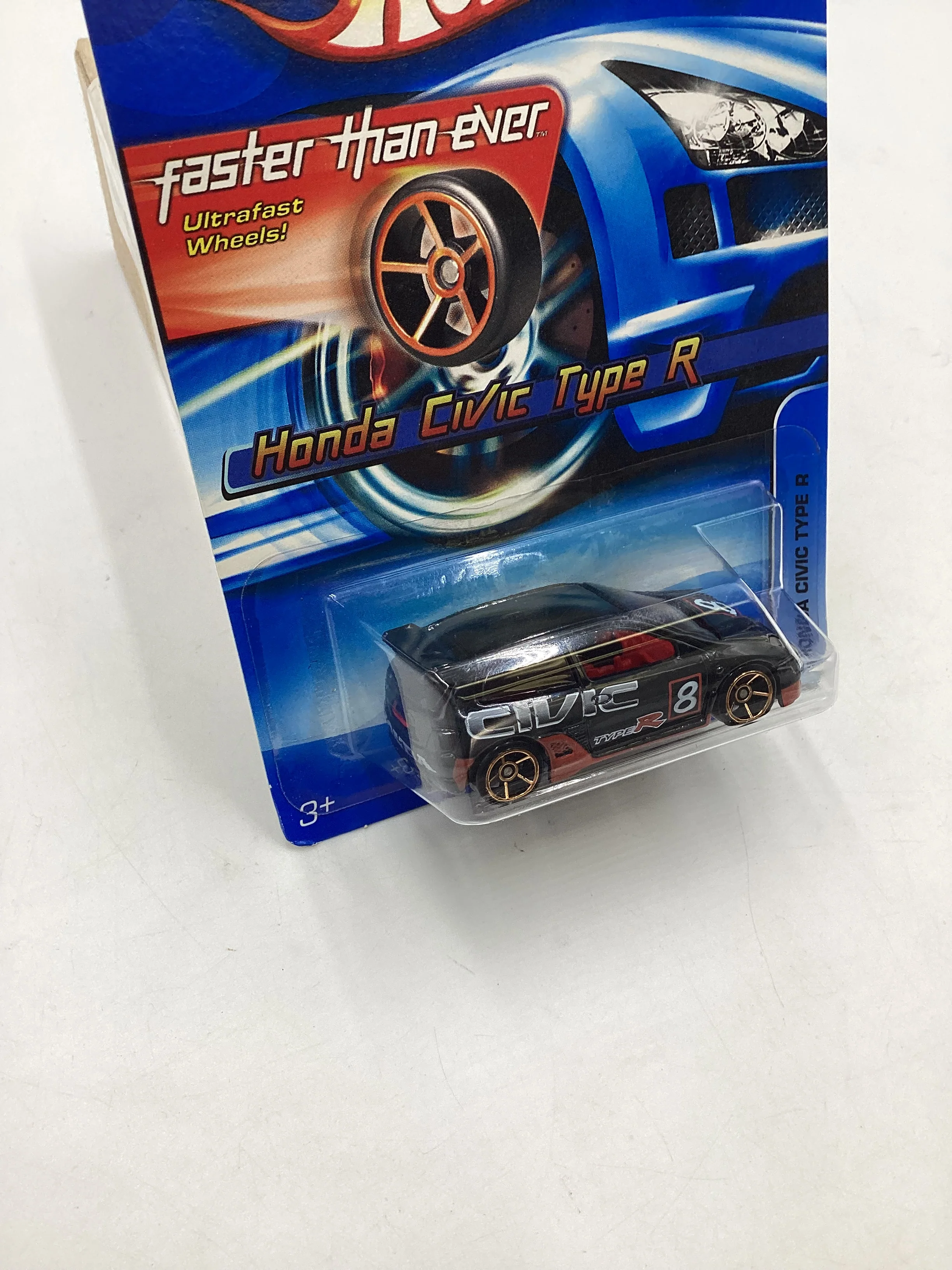 2006 Hot wheels Faster Than Ever #133 Honda Civic Type R Black 78A - Image 5