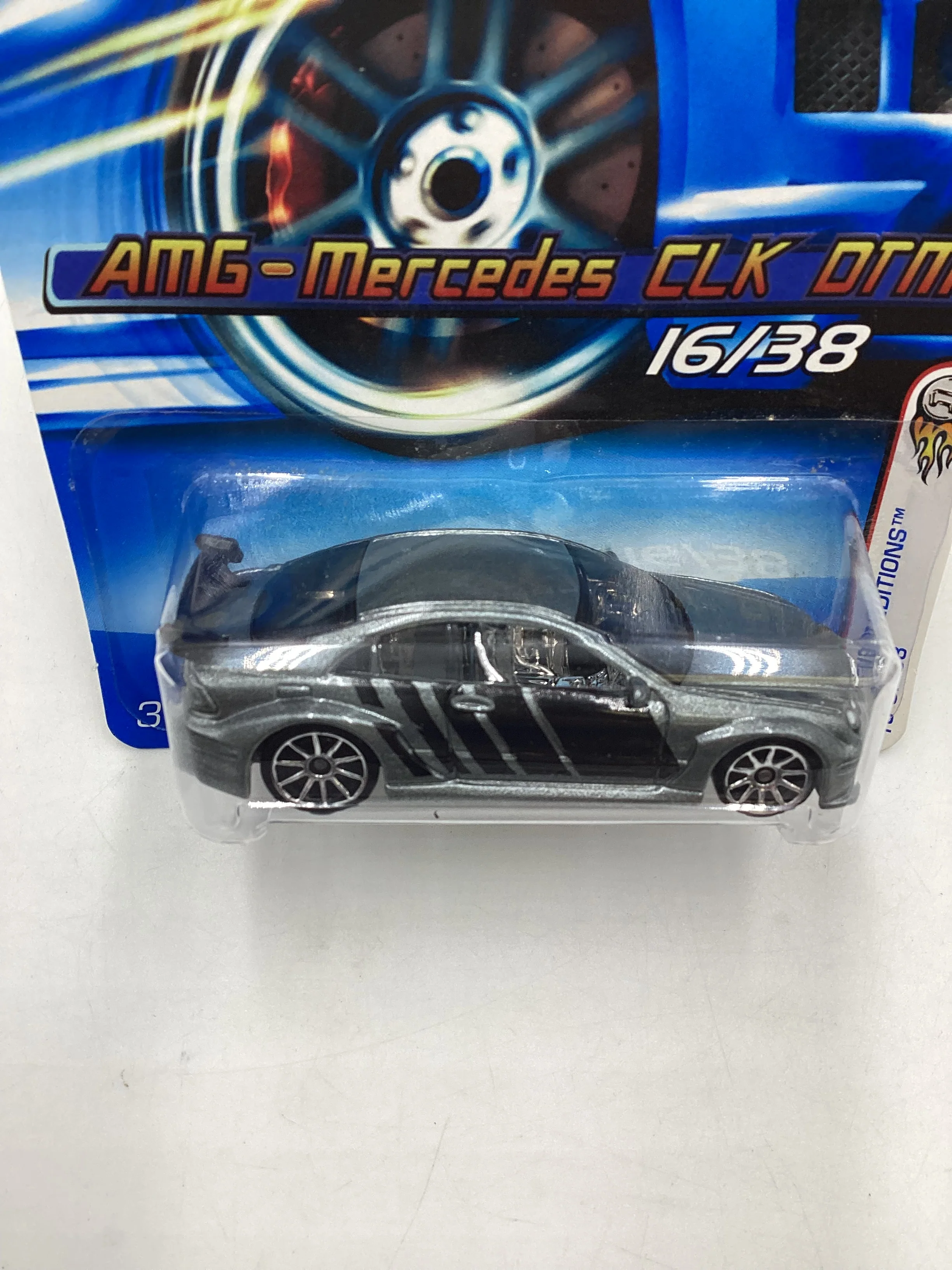 2006 Hot Wheels First Editions #016 AMG-Mercedes CLK DTM Silver 91B - Image 6
