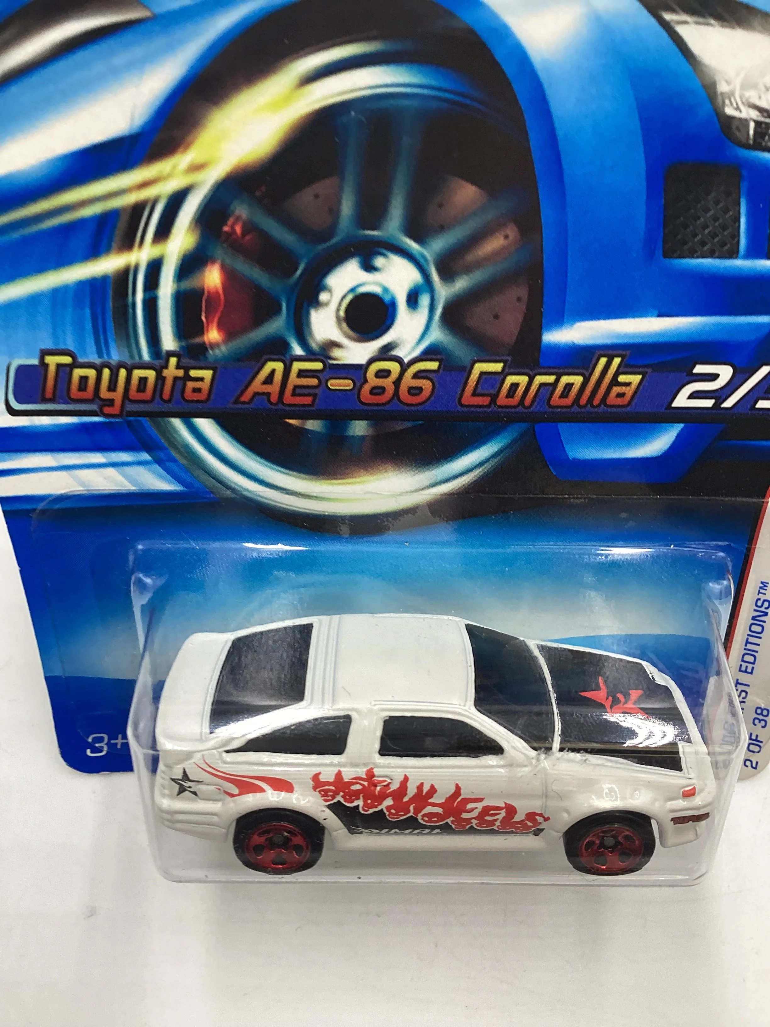 2006 Hot Wheels First Editions #2 Toyota AE-86 Corolla White 93D - Image 6