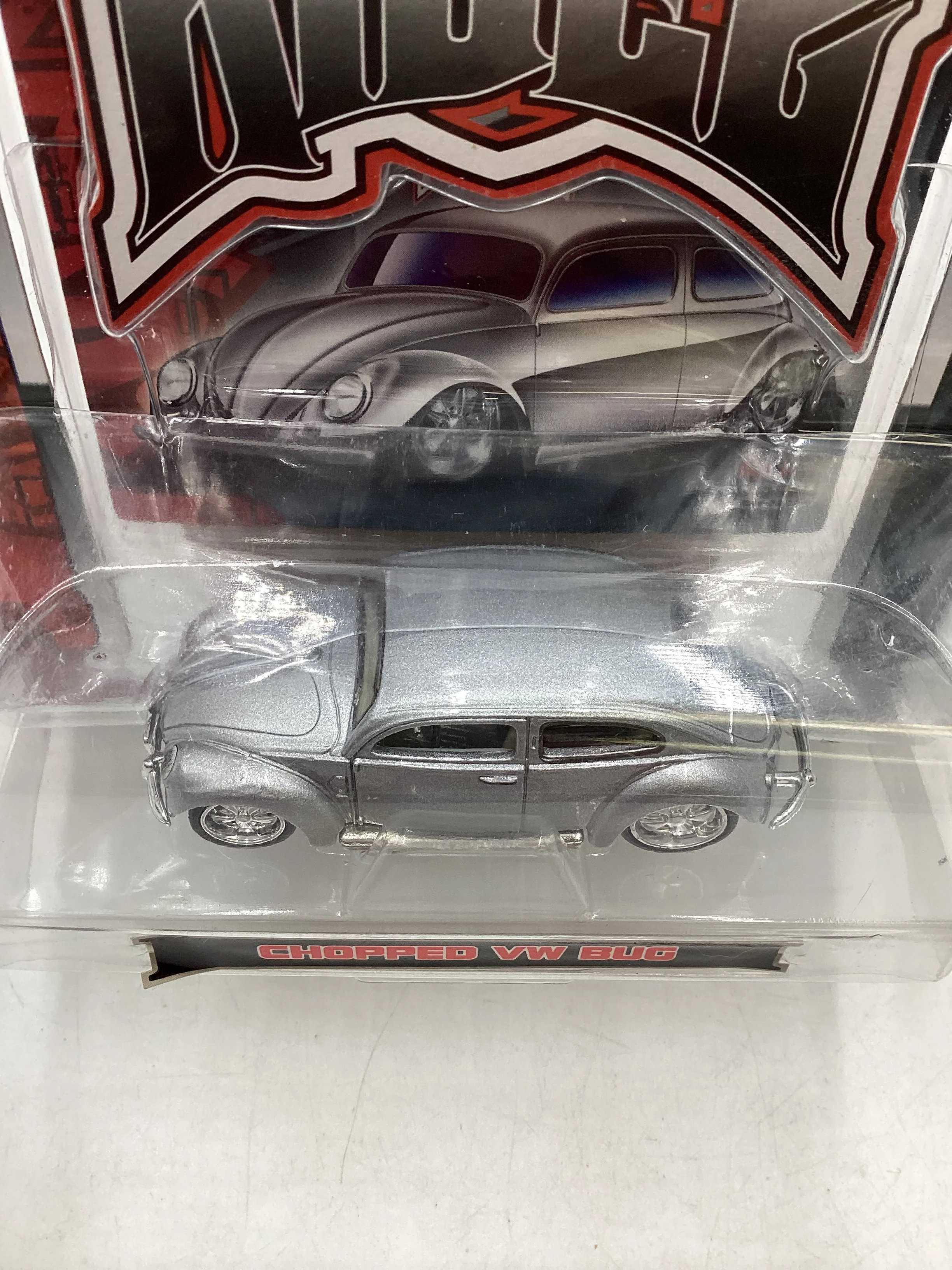 2006 Maisto Urban Diecast Collection Ridez Chopped VW Bug Silver - Image 6