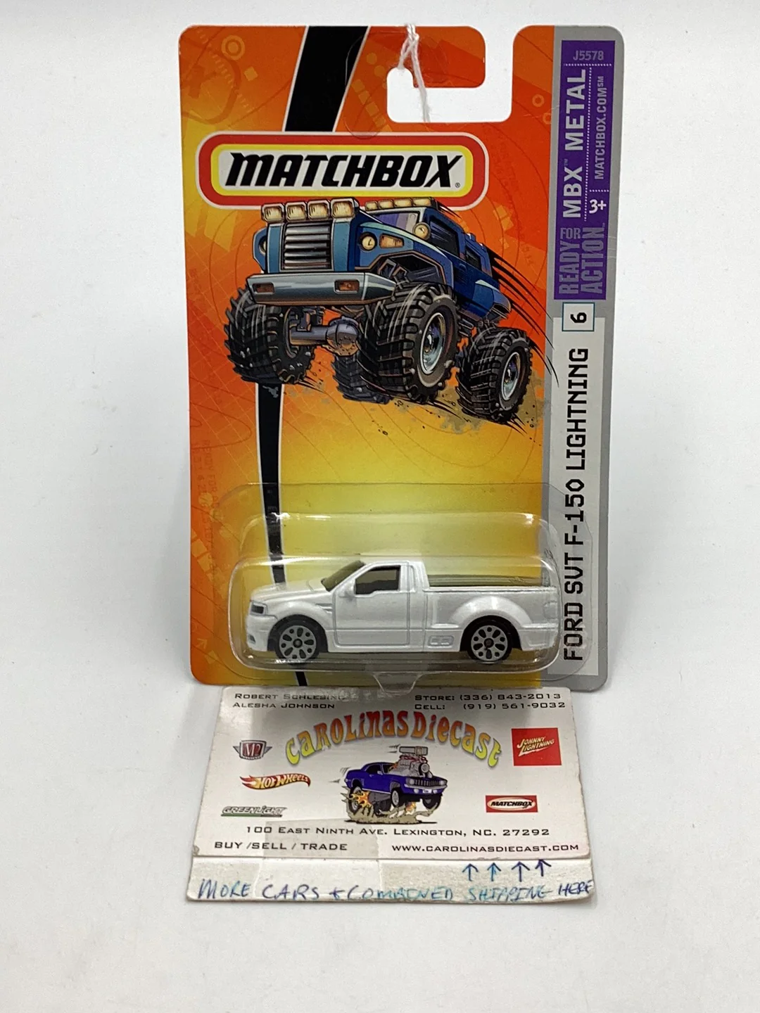 2006 matchbox #6 Ford SVT F-150 Lightning white 30E