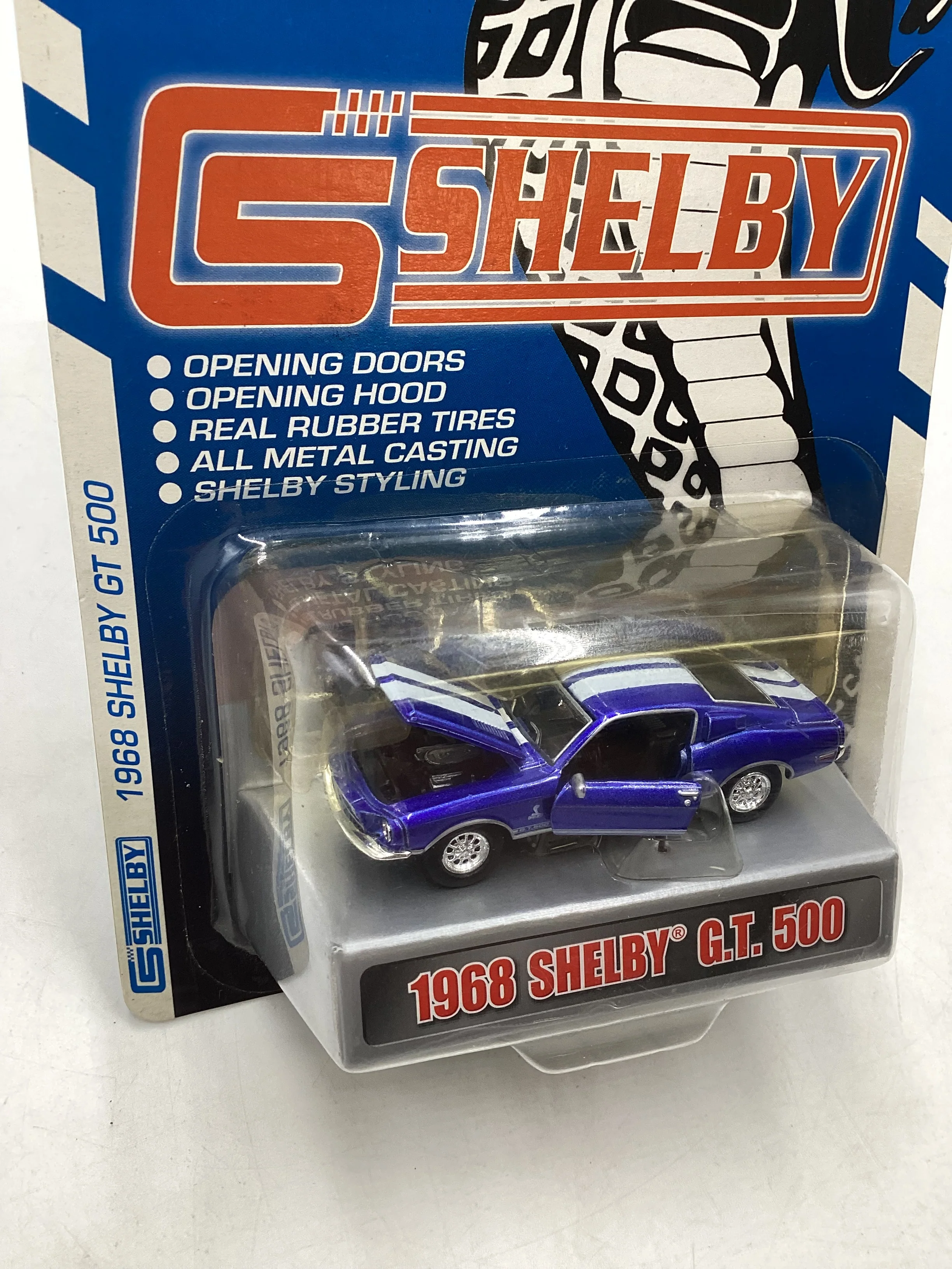 2006 Shelby Collectibles 1968 Shelby GT 500 Blue 185H - Image 5