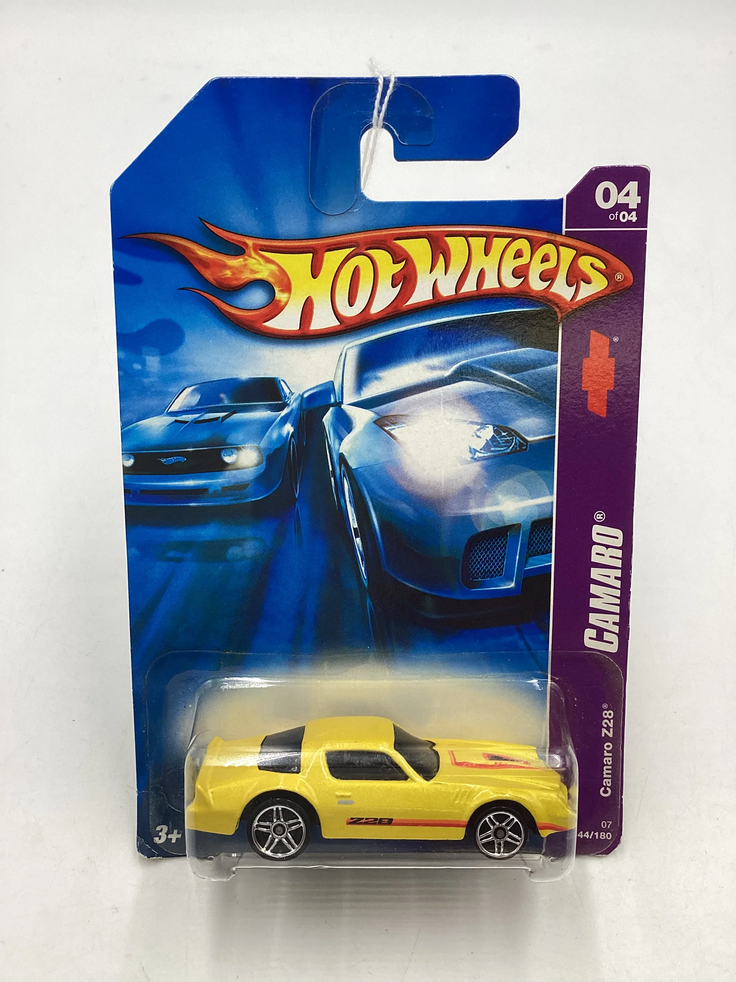 2007 Hot Wheels #044 Yellow Camaro Z28 3B - Image 2