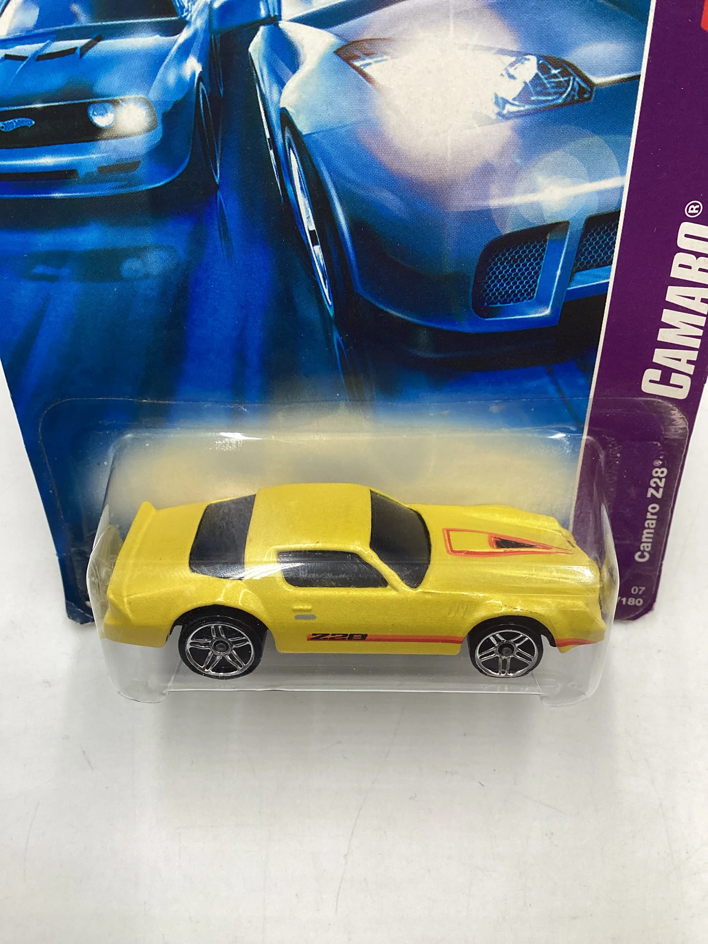 2007 Hot Wheels #044 Yellow Camaro Z28 3B - Image 6