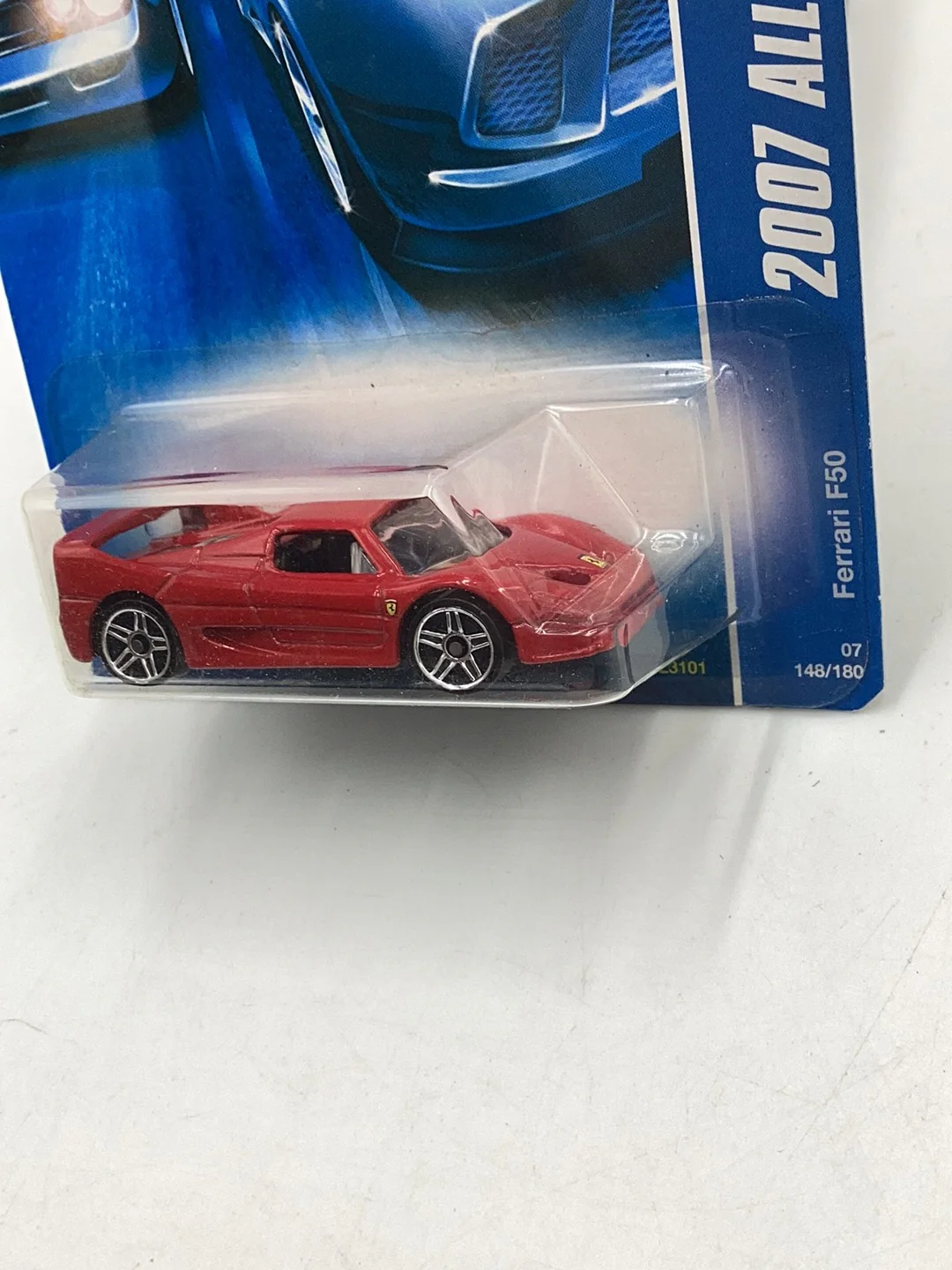 2007 Hot Wheels #148 Ferrari F50 with protector - Image 4