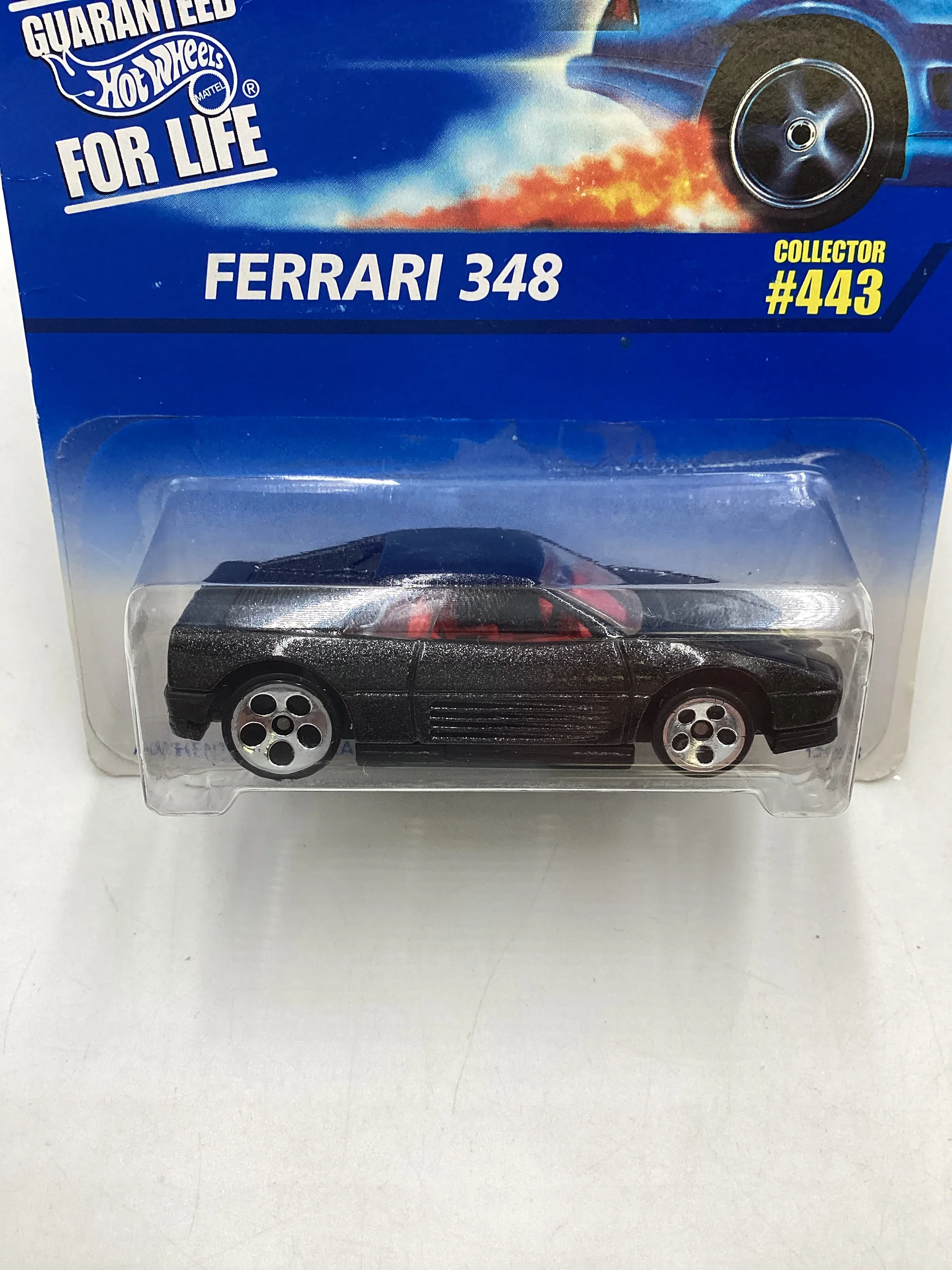2007 Hot wheels #443 Black Ferrari 348 - Image 3