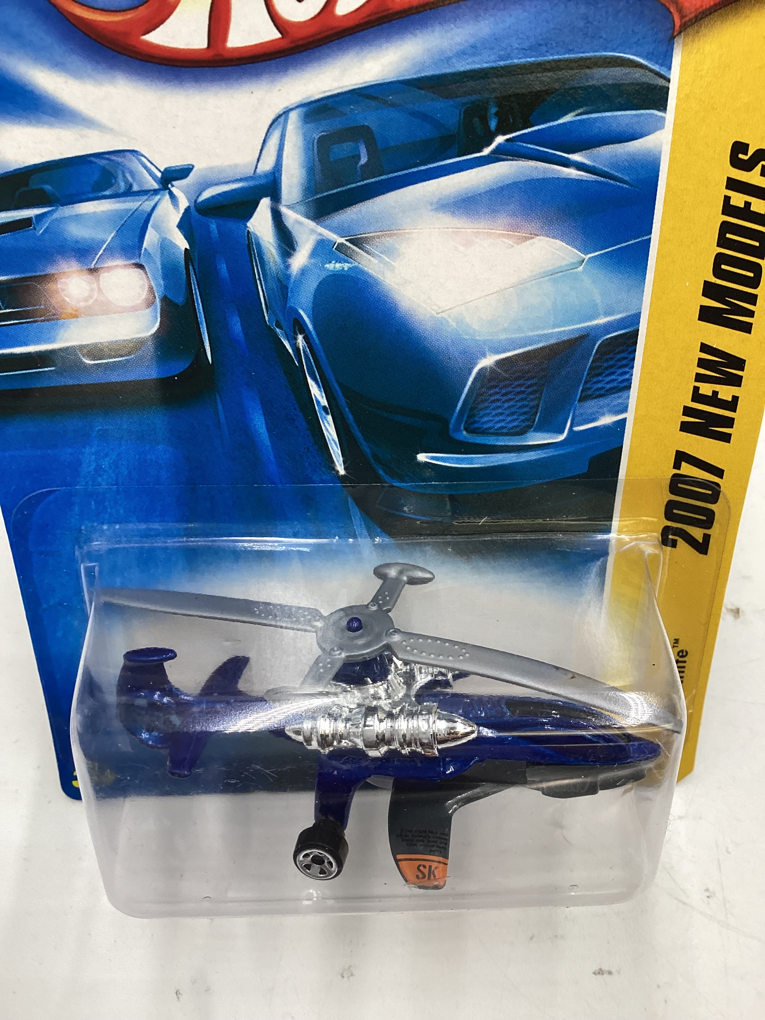 2007 Hot Wheels New Models #13 Sky Knife Blue AAA5 - Image 6