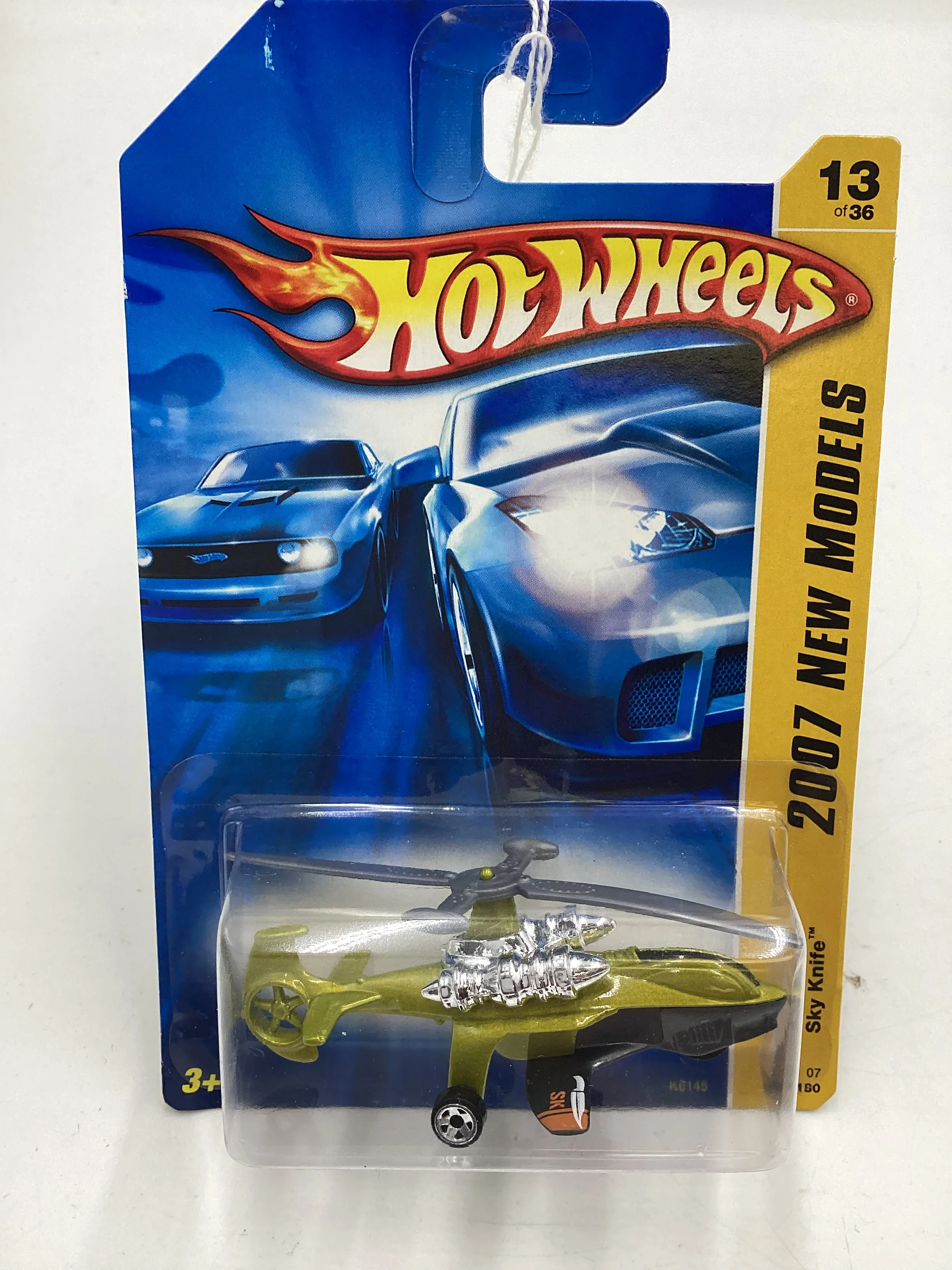 2007 Hot Wheels New Models #13 Sky Knife Green AAA5 - Image 2