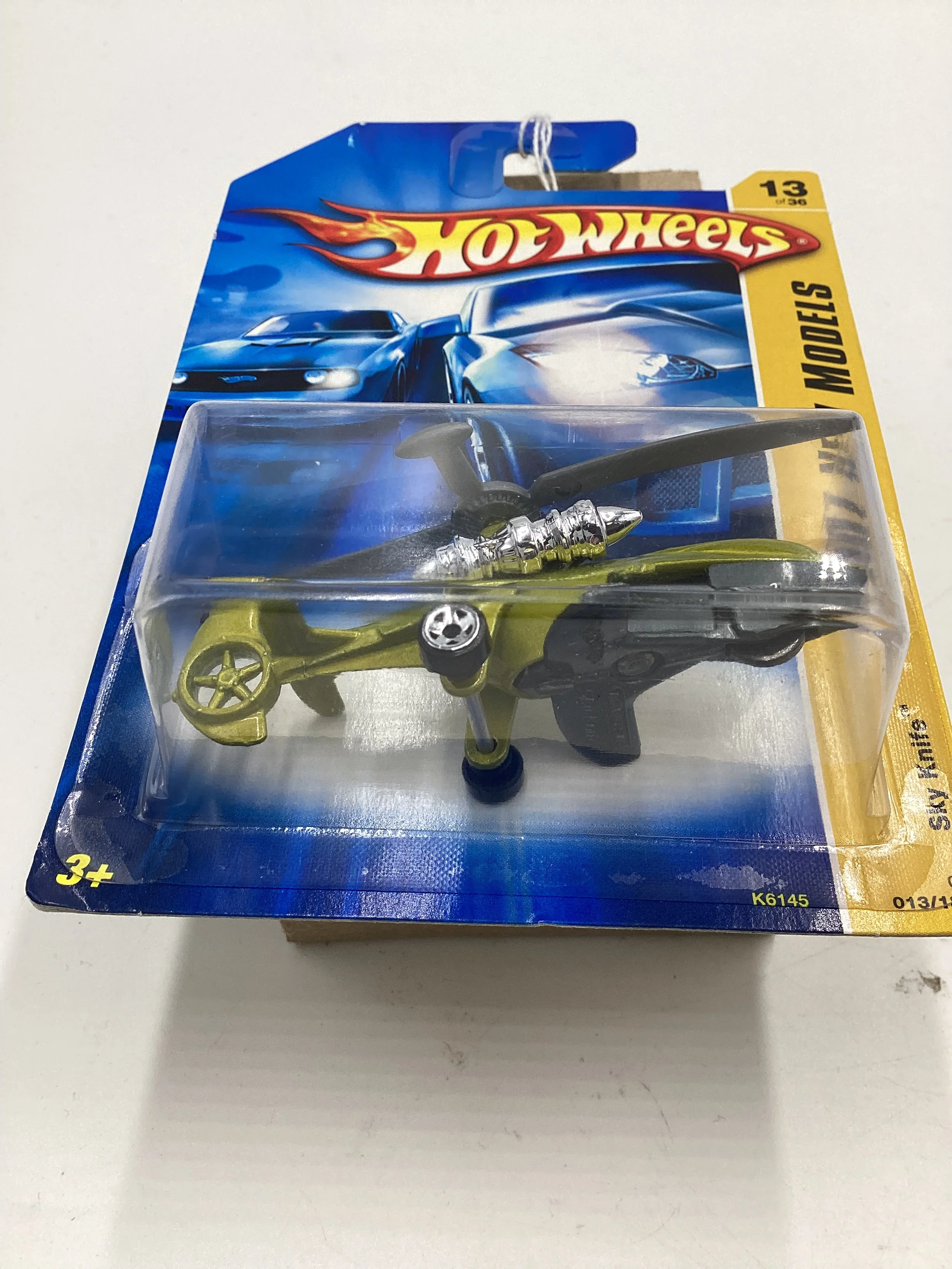 2007 Hot Wheels New Models #13 Sky Knife Green AAA5 - Image 7