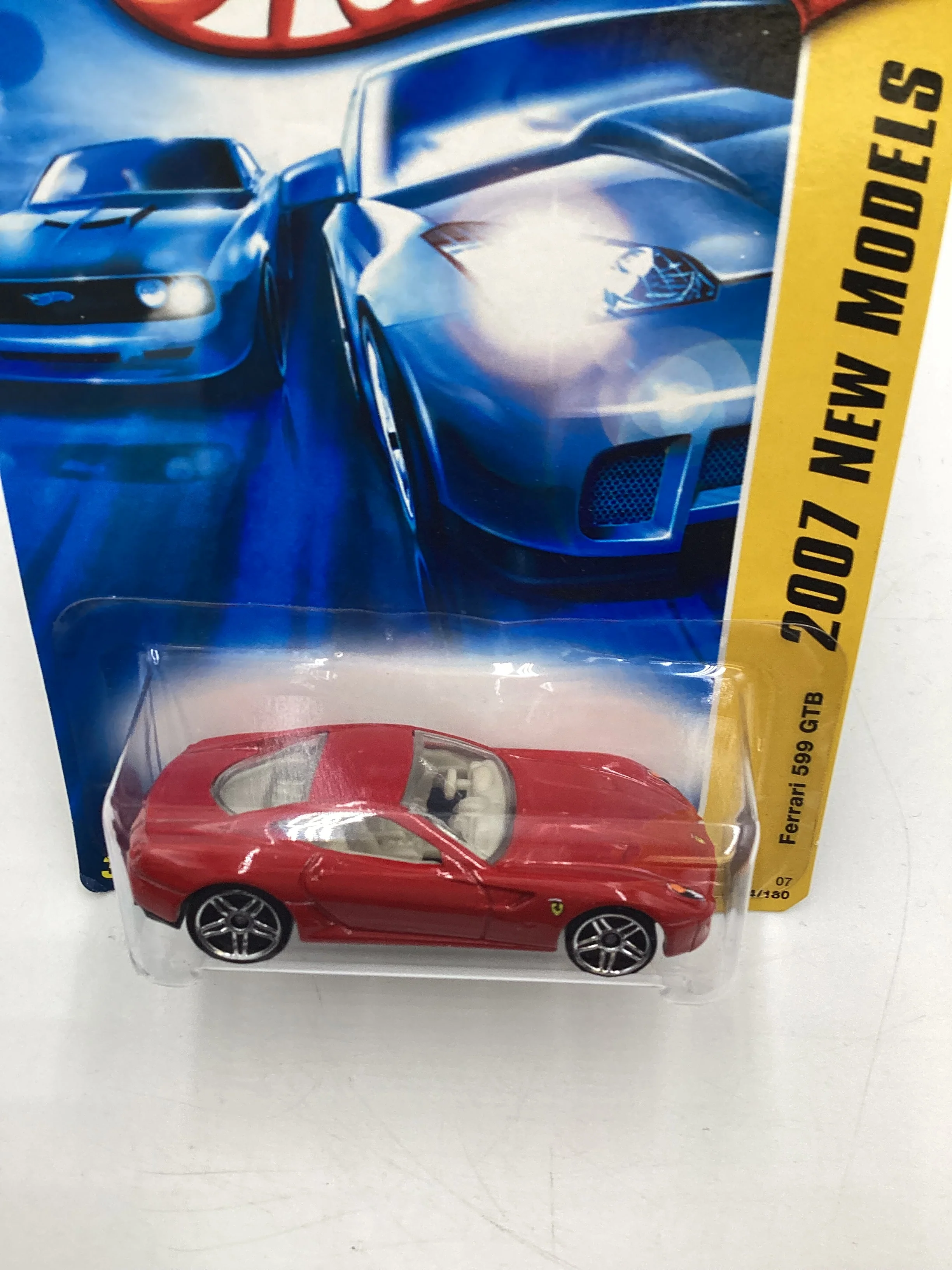 2007 Hot Wheels New Models #14 Ferrari 599 GTB Red SR - Image 6