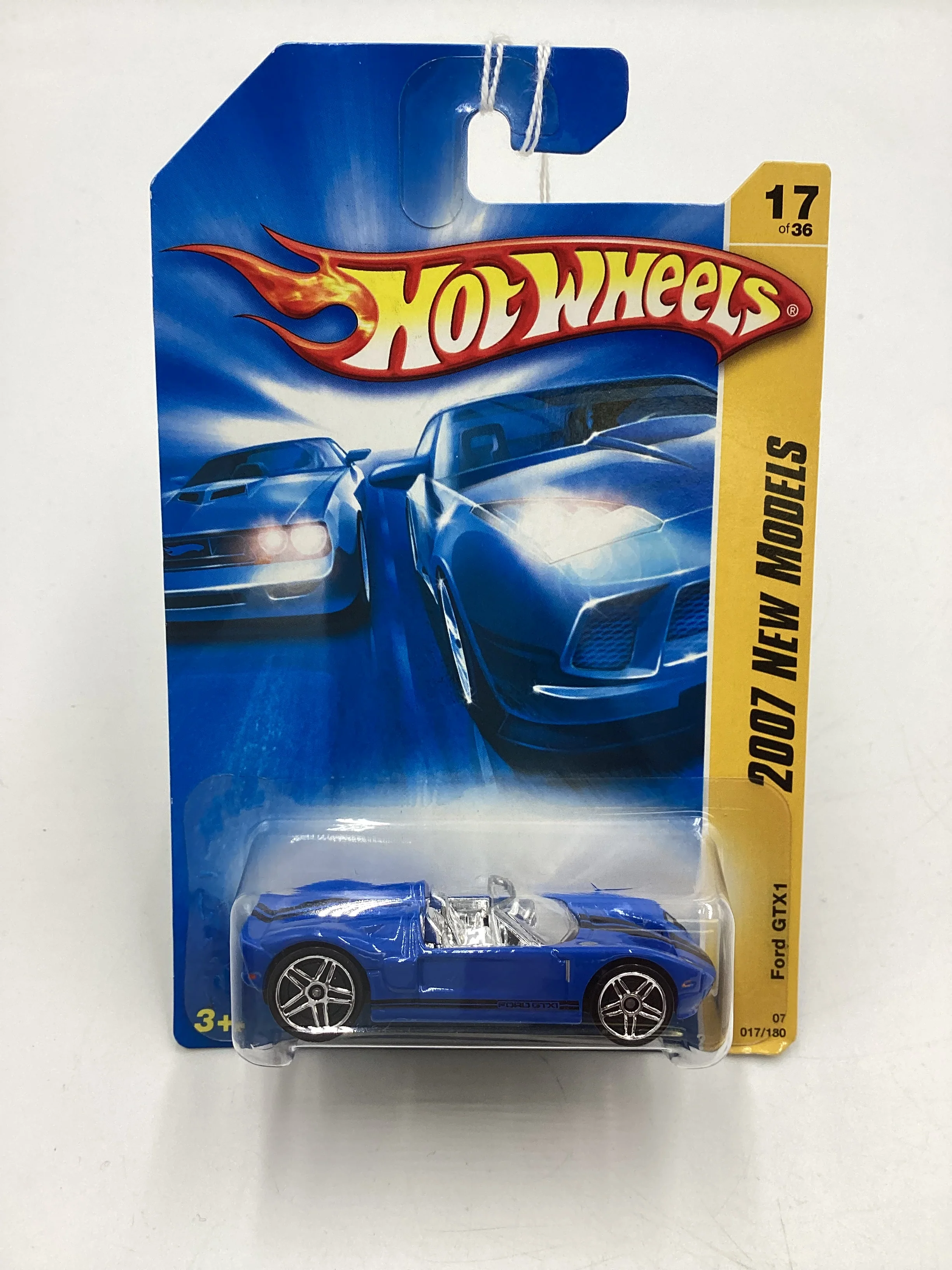 2007 Hot Wheels New Models #17 Ford GTX1 Blue OH5 Wheels 25D - Image 2