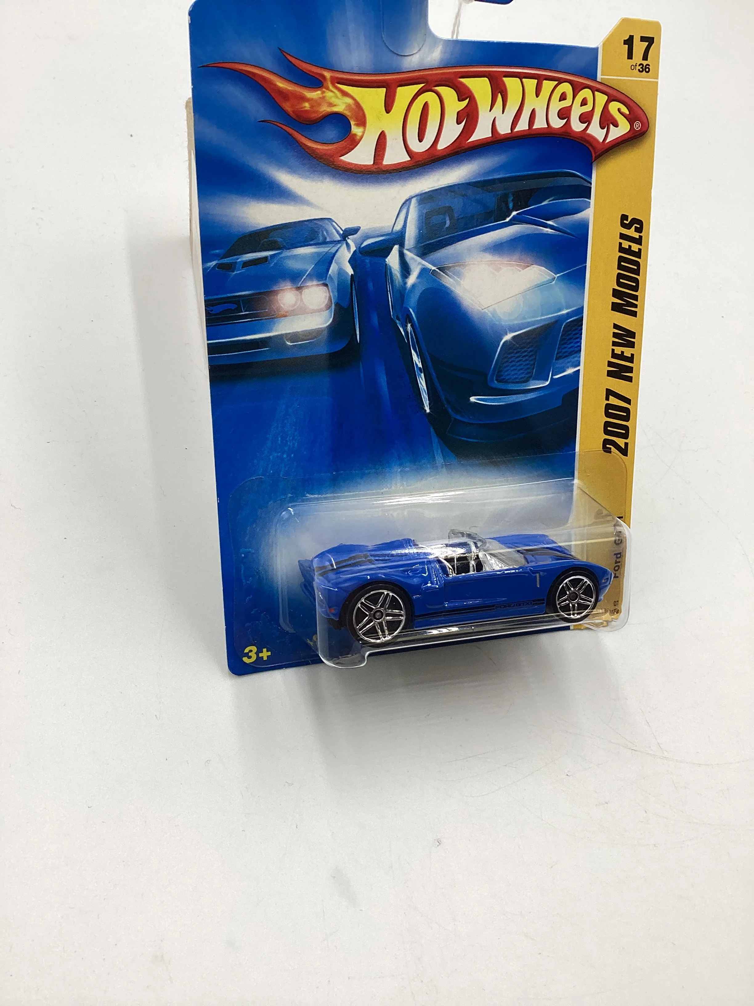 2007 Hot Wheels New Models #17 Ford GTX1 Blue OH5 Wheels 25D - Image 5