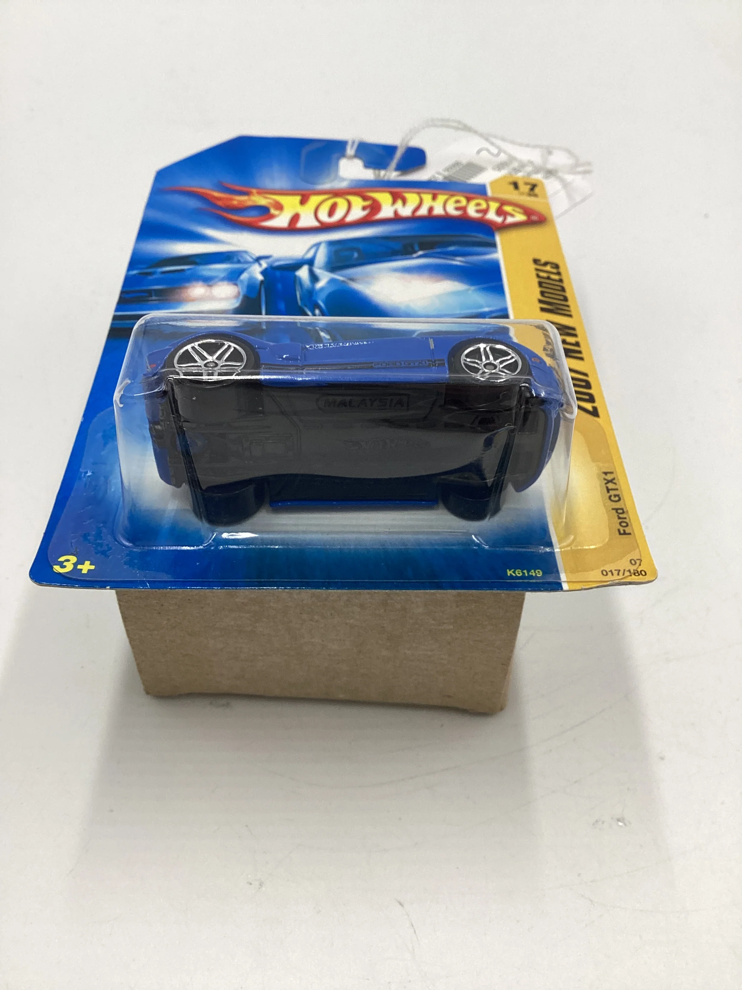 2007 Hot Wheels New Models #17 Ford GTX1 Blue OH5 Wheels 25D - Image 7