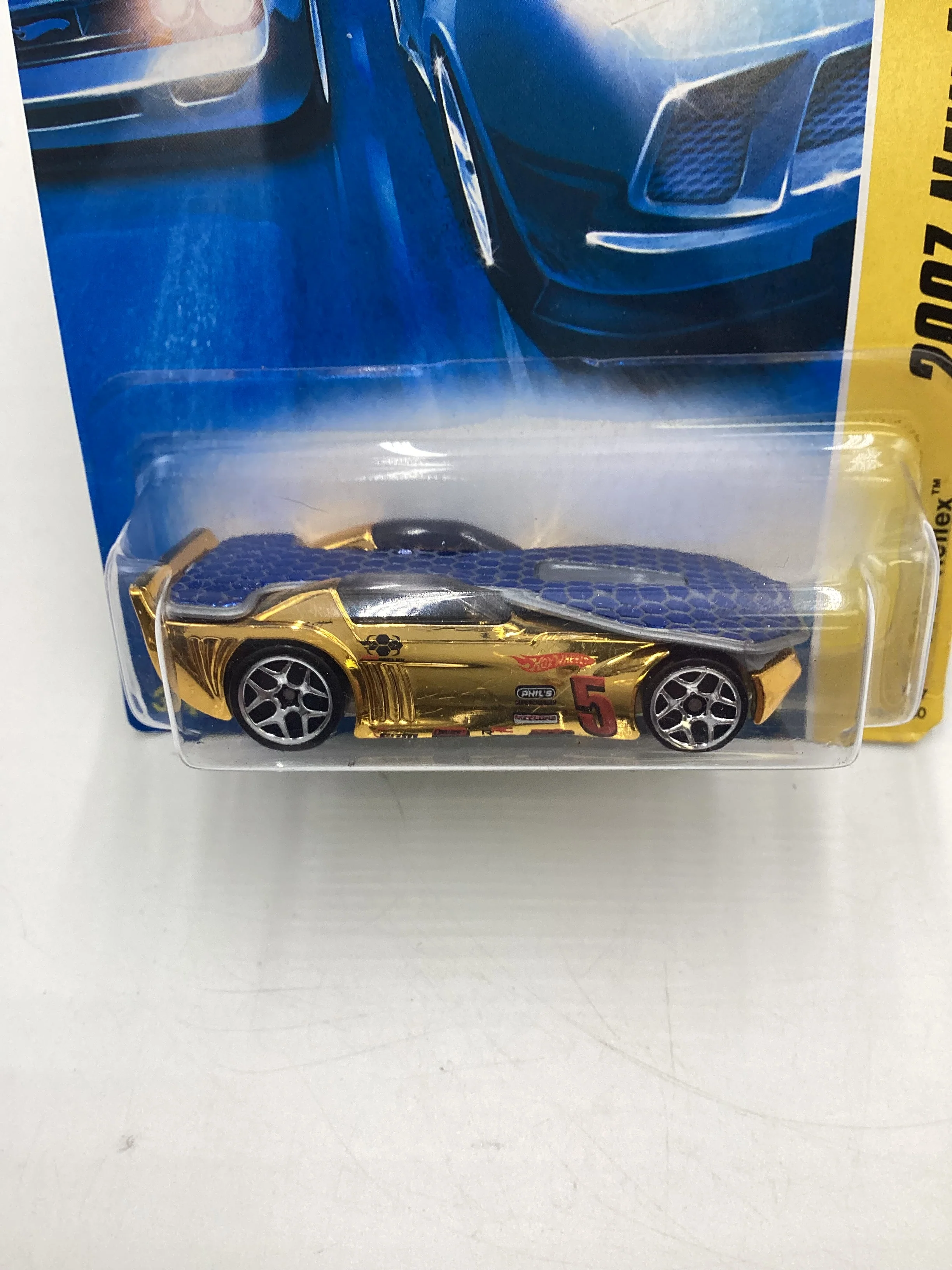 2007 Hot Wheels New Models #25 Solar Reflex Gold ii2 - Image 3