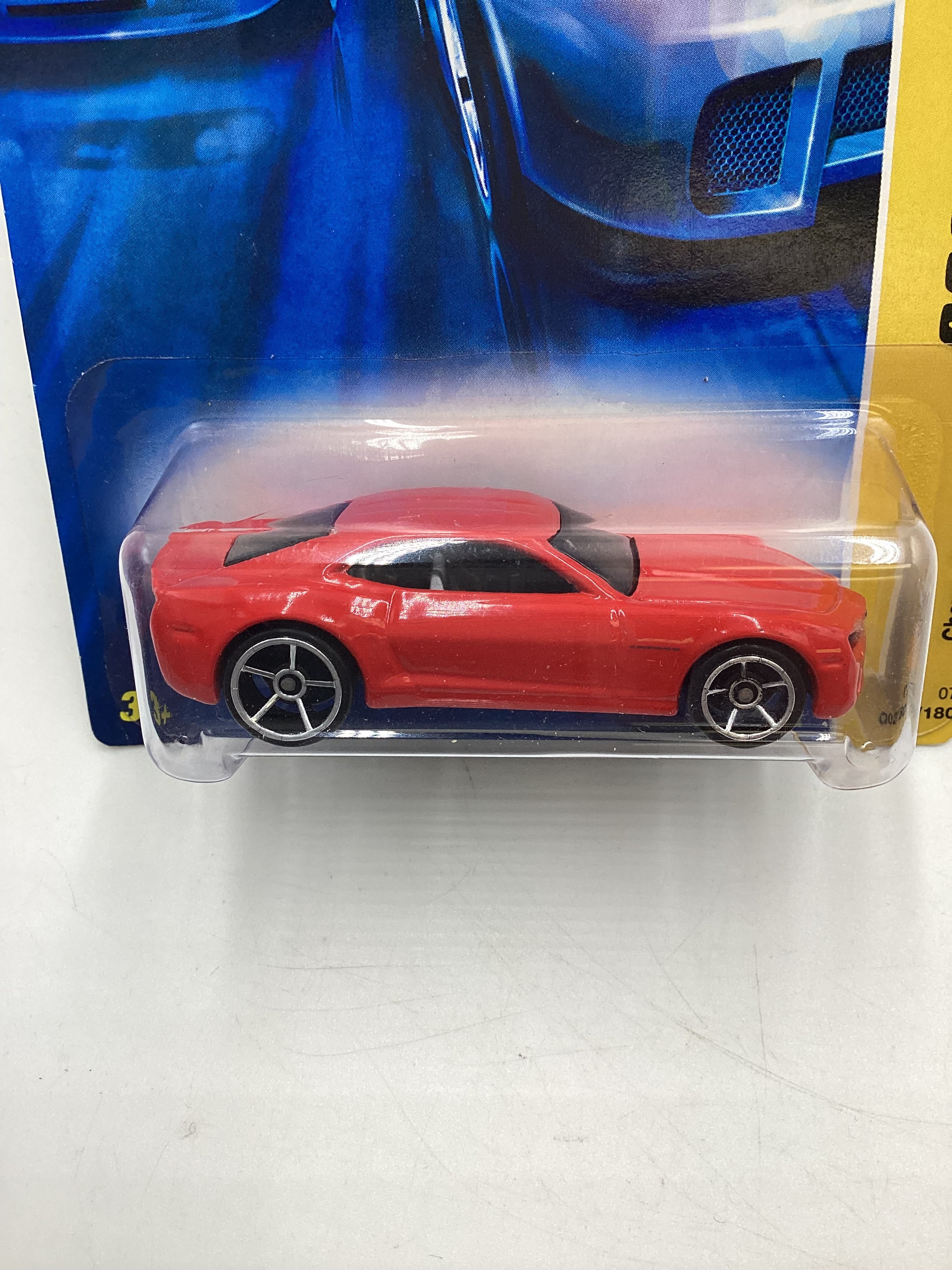 2007 Hot Wheels New Models #2 Chevy Camaro Concept Red 2A - Image 3