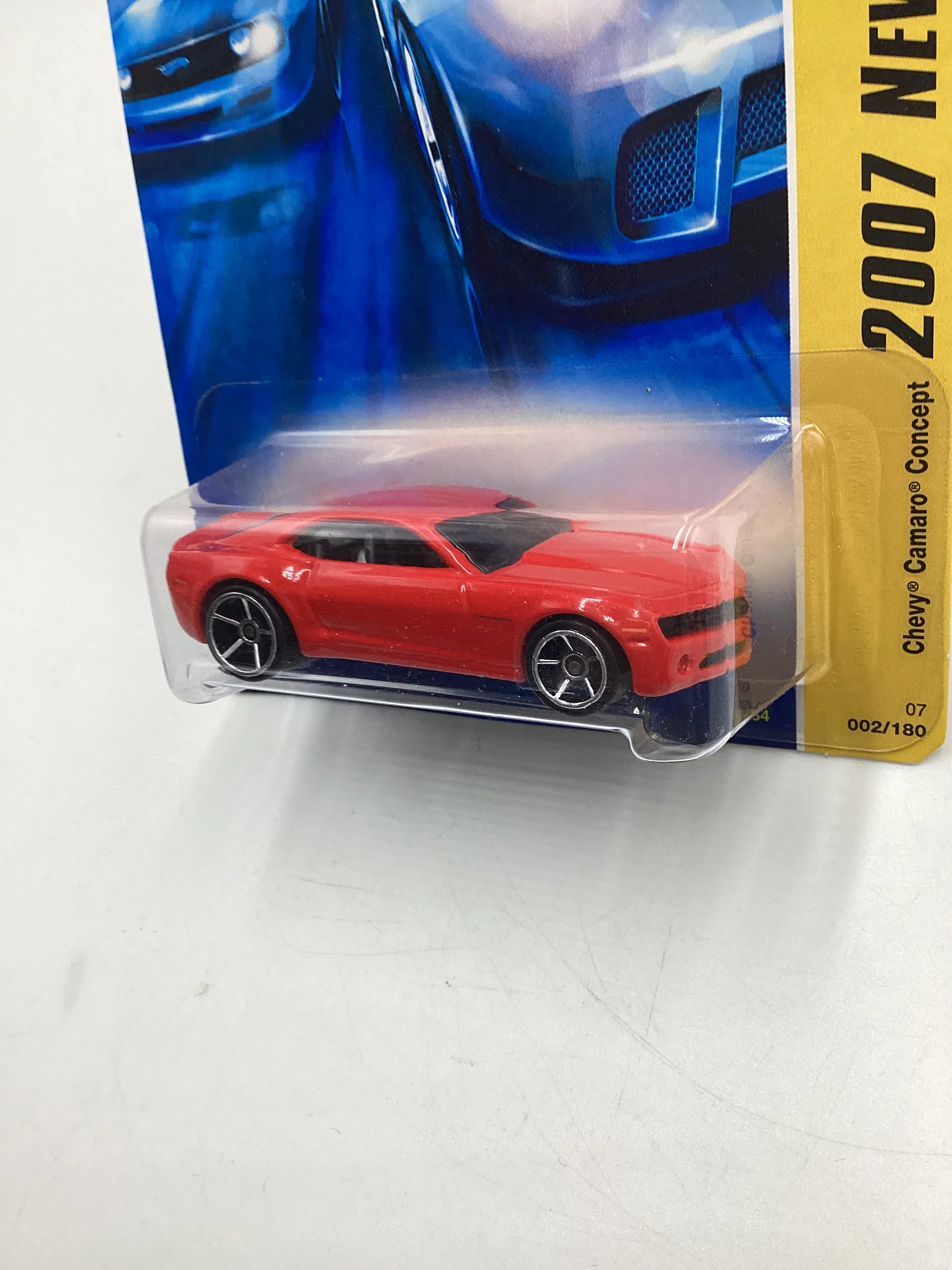 2007 Hot Wheels New Models #2 Chevy Camaro Concept Red 2A - Image 4