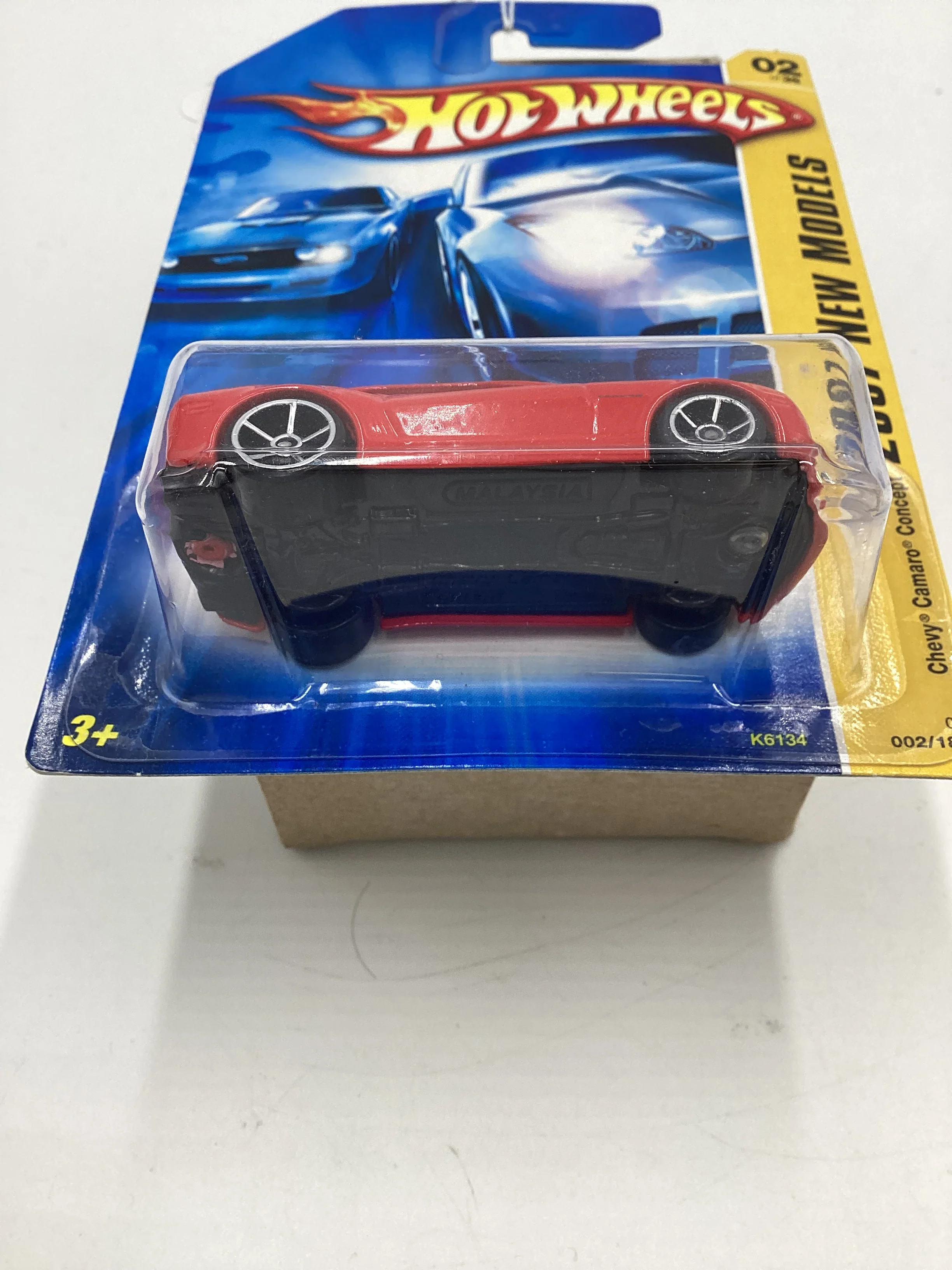 2007 Hot Wheels New Models #2 Chevy Camaro Concept Red 2A - Image 7