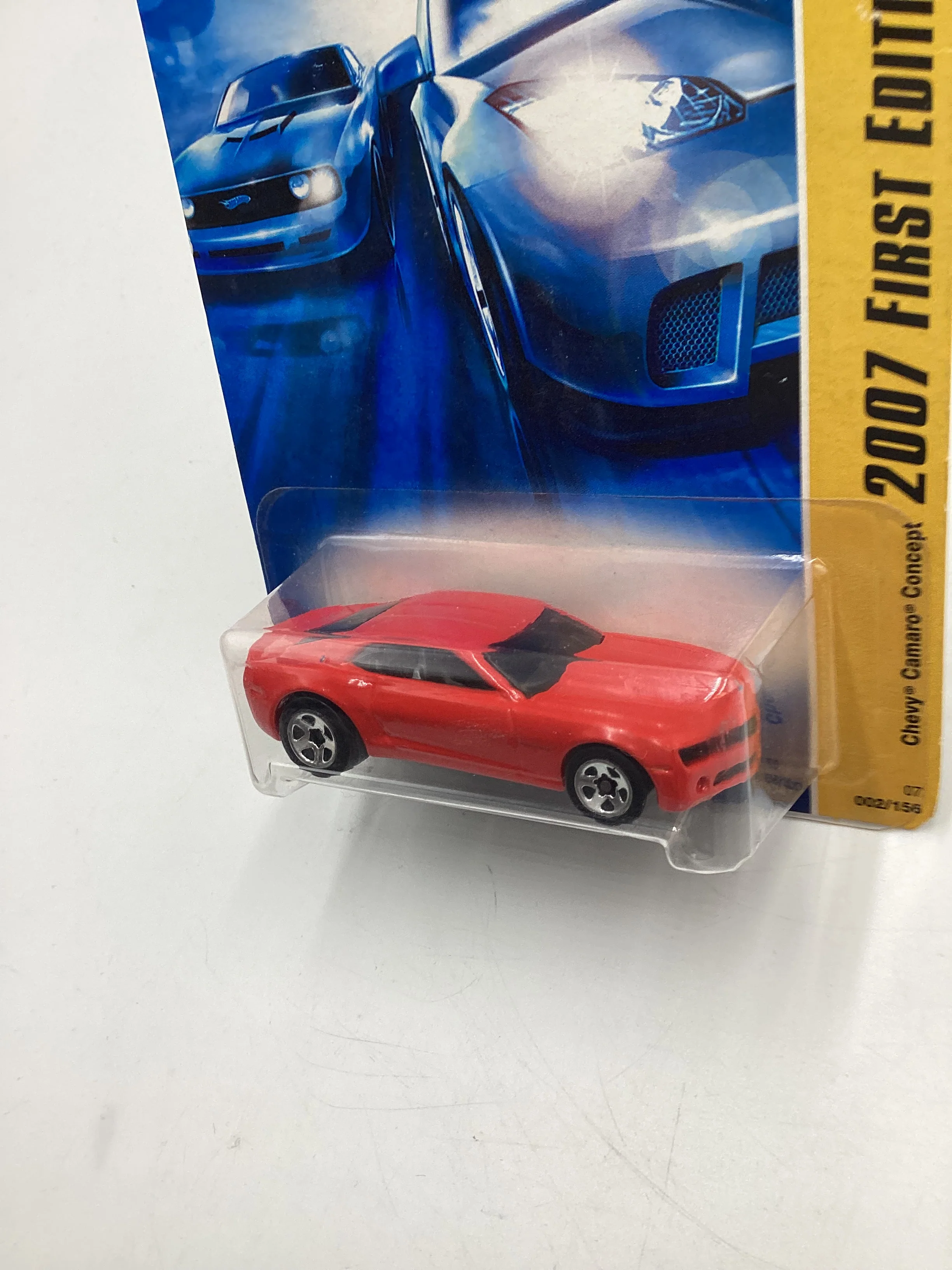 2007 Hot Wheels New Models #2 Chevy Camaro Concept Red (5 Spoke) 2A - Image 4