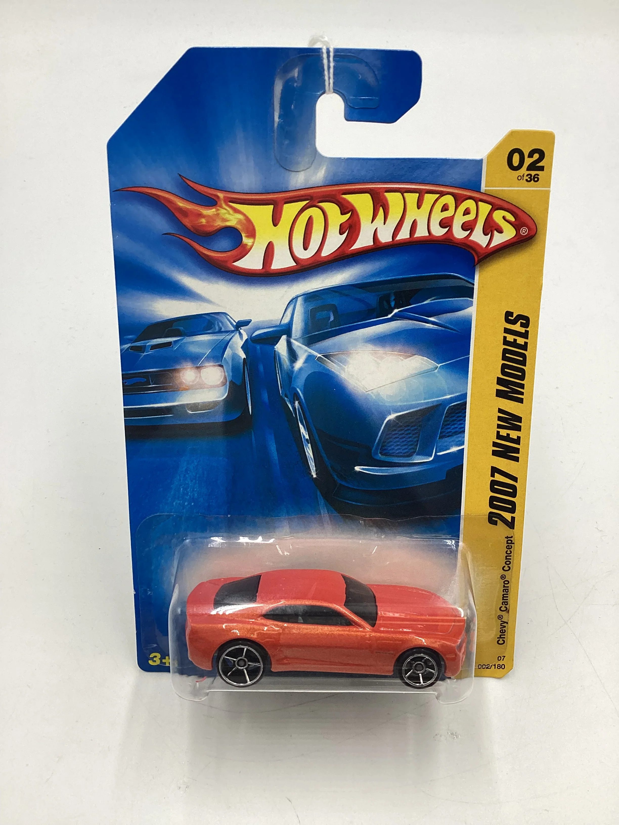 2007 Hot Wheels New Models #2 Chevy Camaro Concept Orange 2A - Image 2
