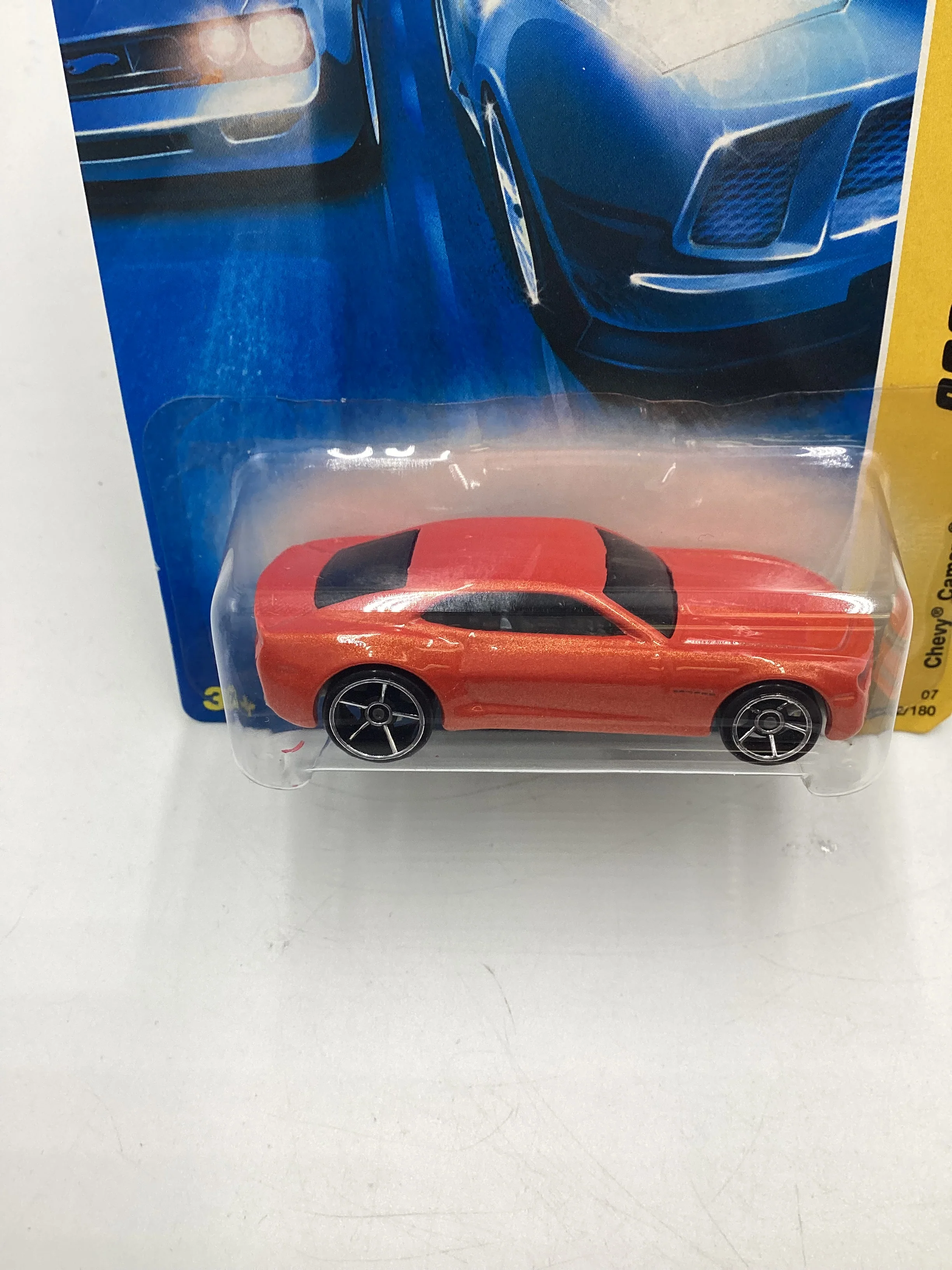 2007 Hot Wheels New Models #2 Chevy Camaro Concept Orange 2A - Image 3