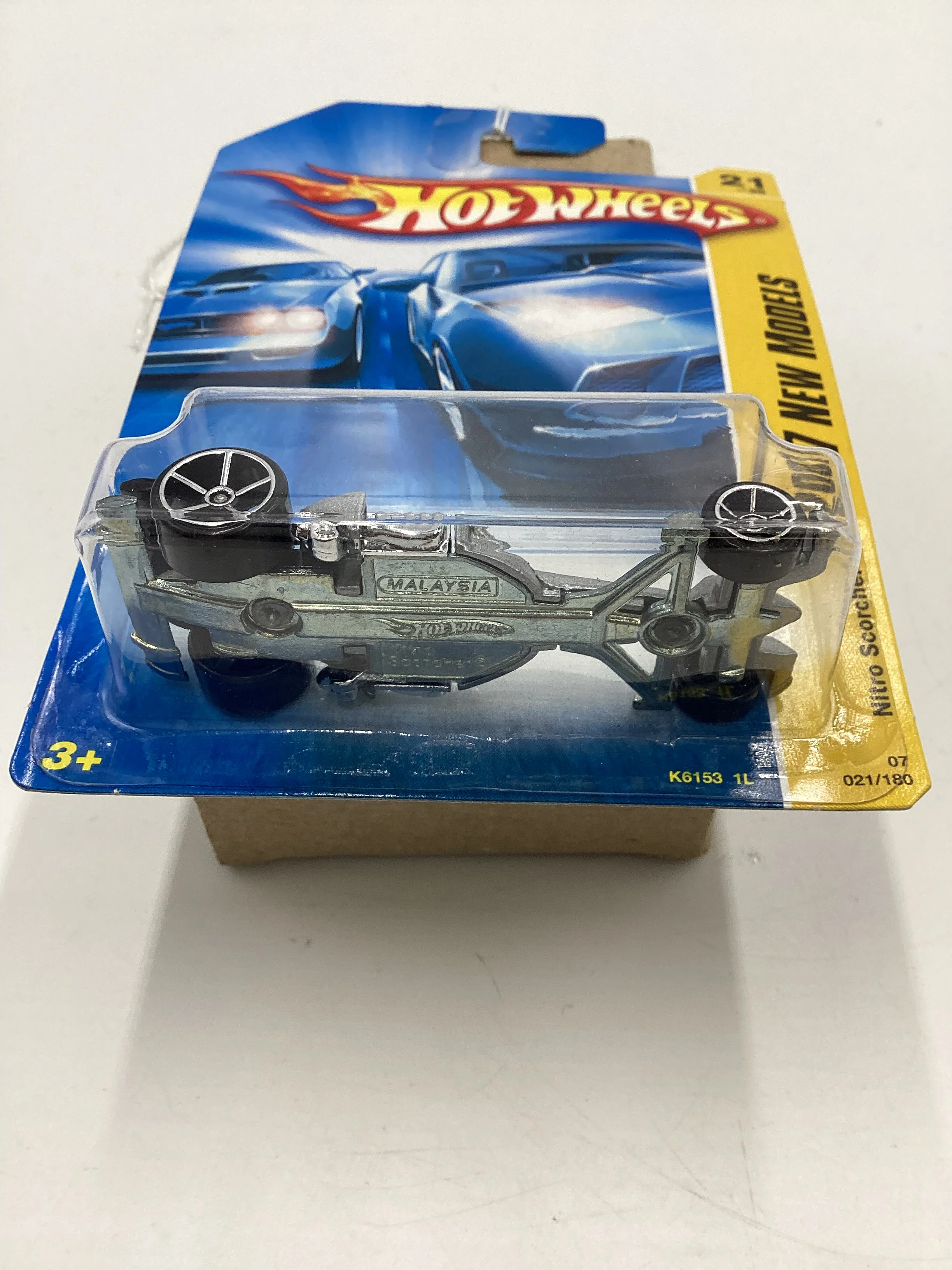 2007 Hot Wheels New Models #21 Nitro Scorcher Silver ii2 - Image 7