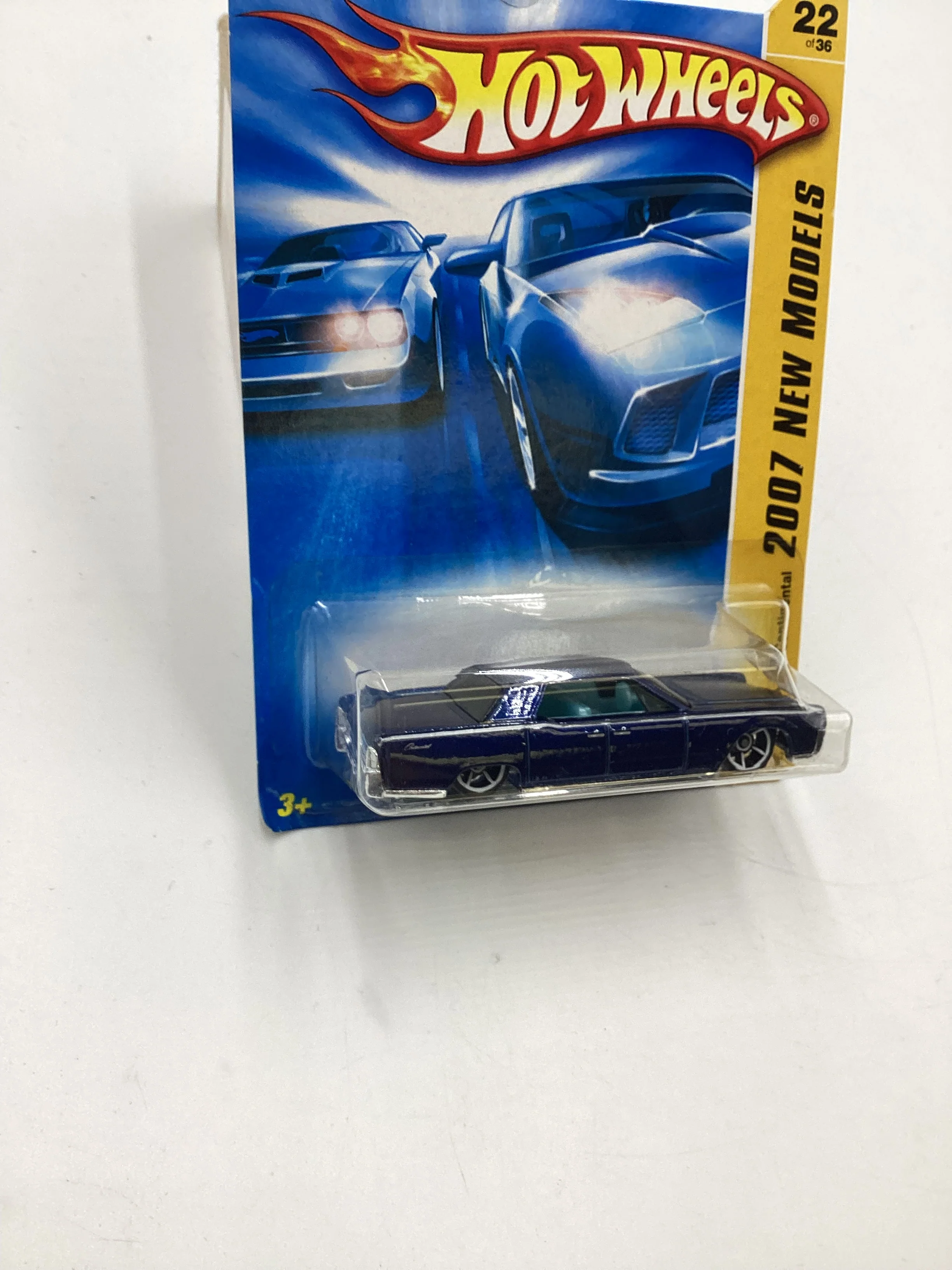 2007 Hot Wheels New Models #22 64 Lincoln Continental Dark Blue 47F - Image 5