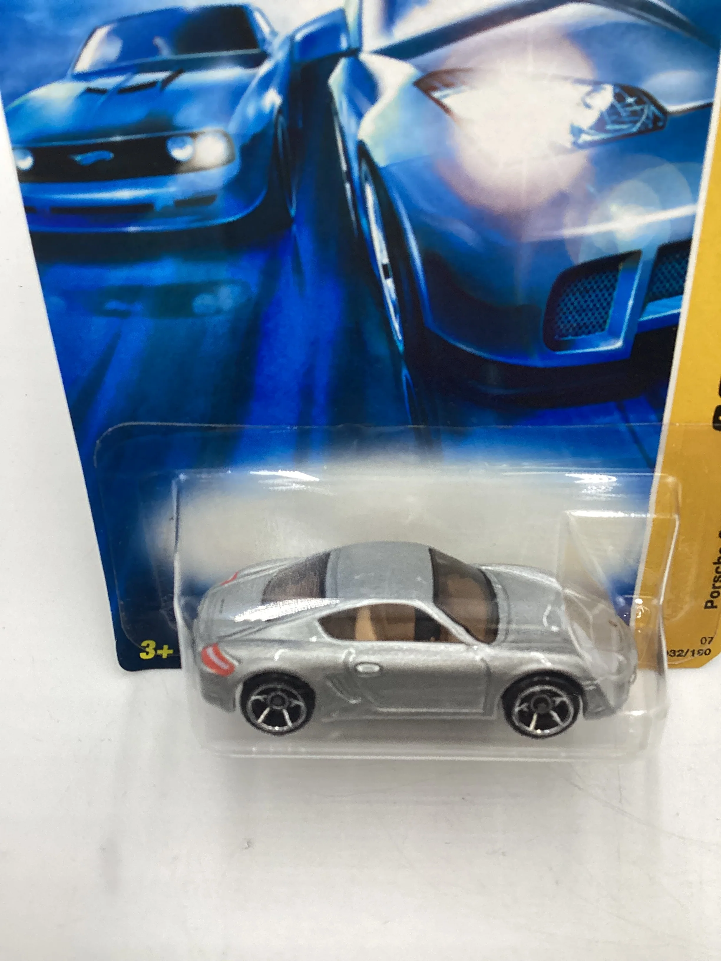 2007 Hot Wheels New Models #32 Porsche Cayman S Silver (Tan Interior) 98B - Image 6