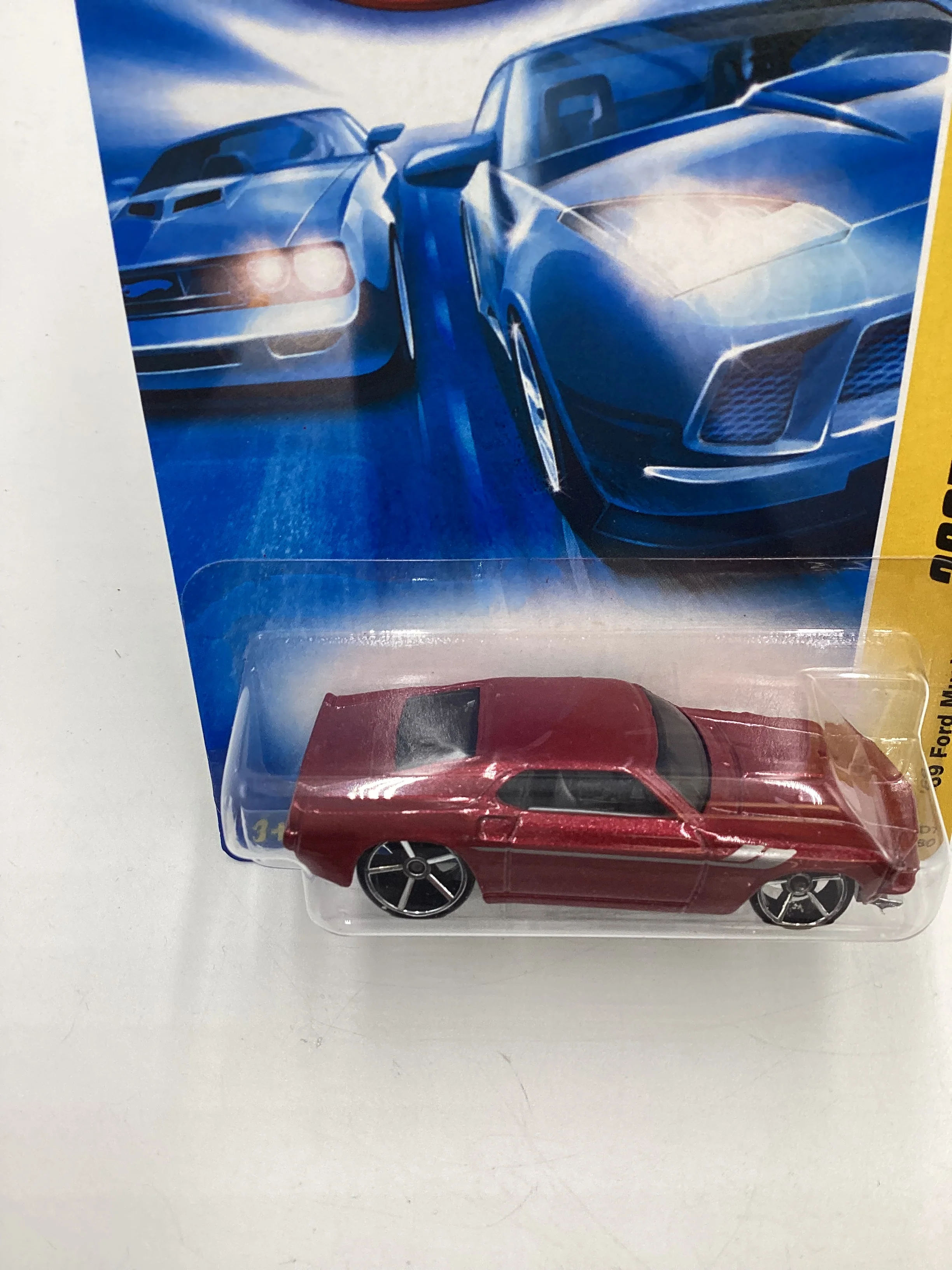 2007 Hot Wheels New Models #4 69 Ford Mustang Red 25H - Image 6